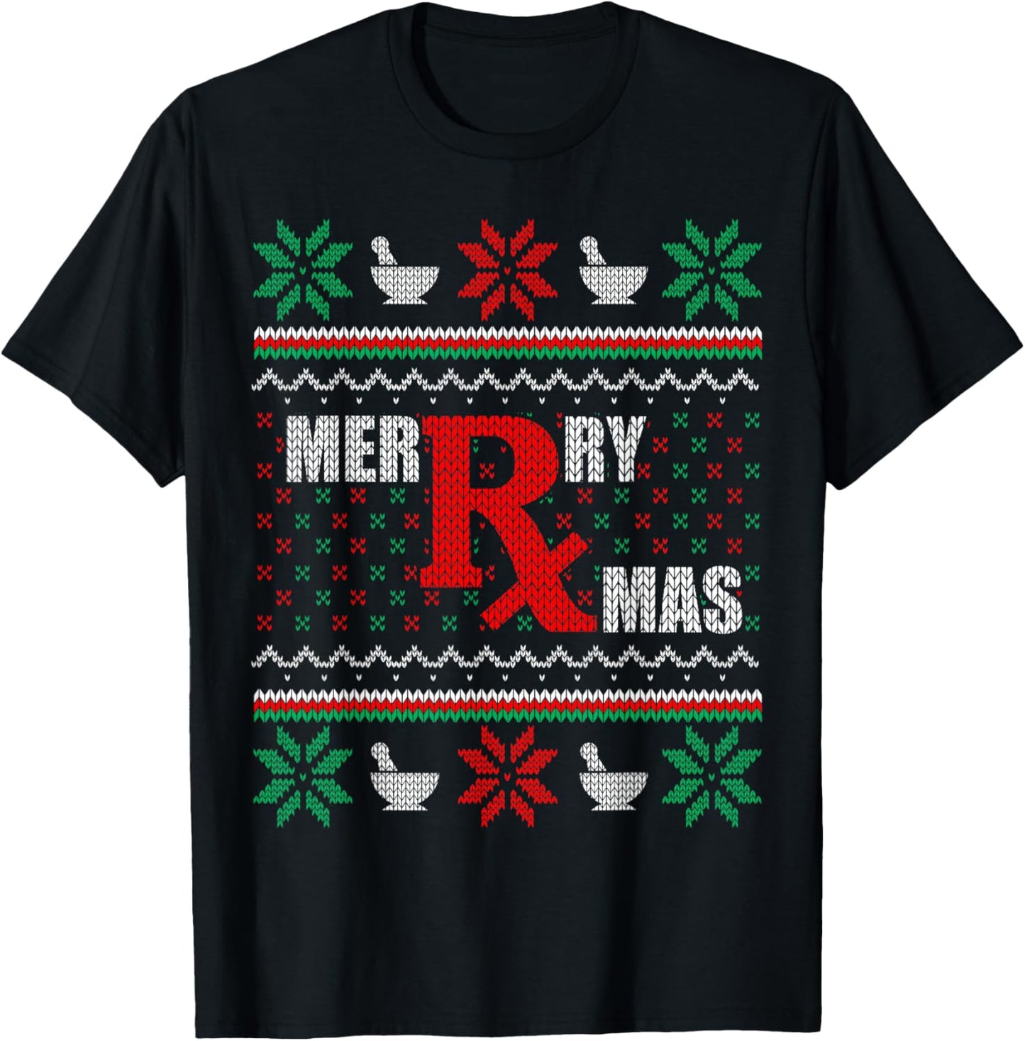 Merry Xmas Pharmacist Ugly Christmas Sweater Pharmacy Tech