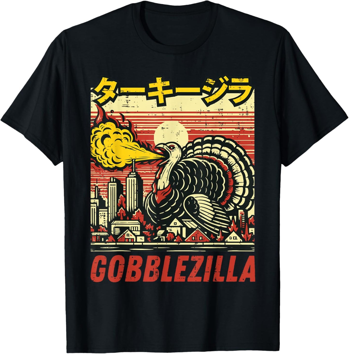 Thanksgiving Turkey Monster Gobblezilla Funny Men Women Kids