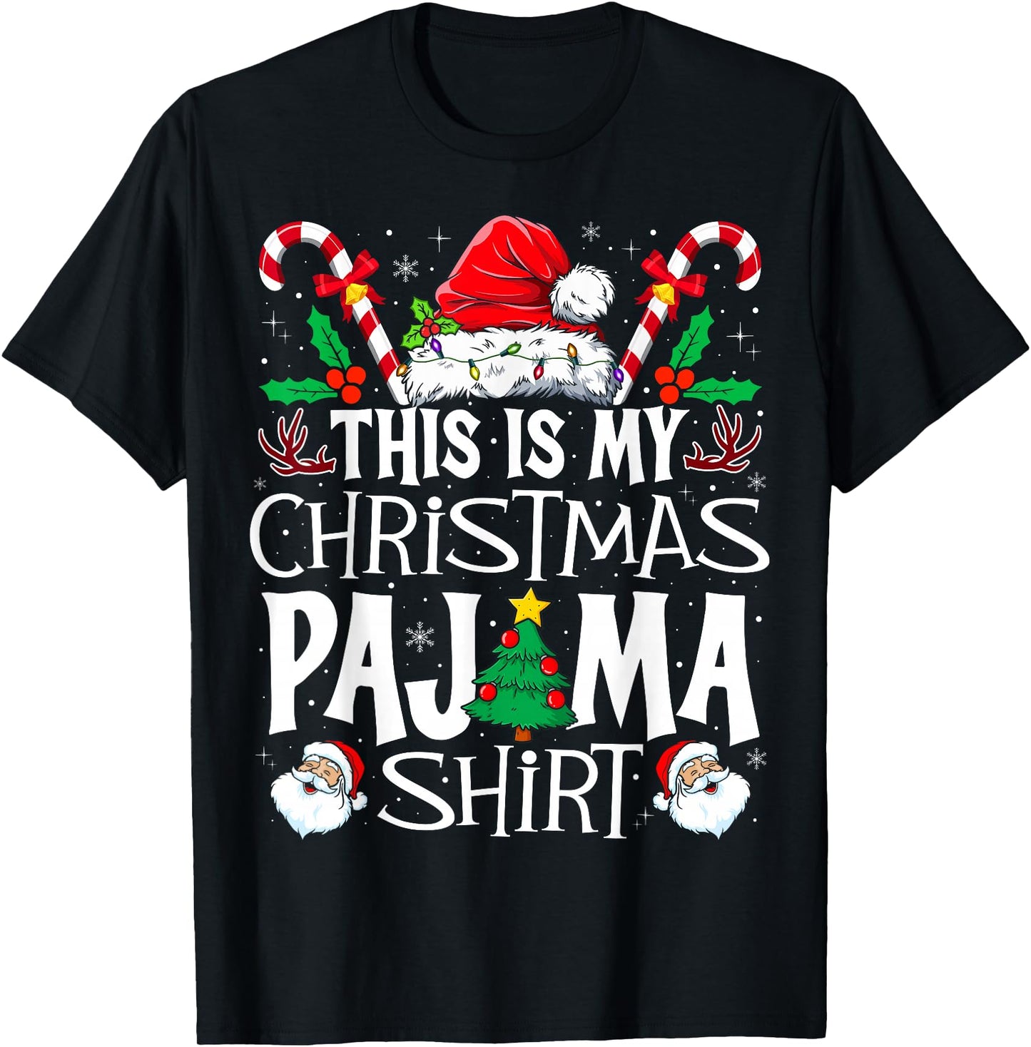 This is My Christmas Pajama Shirt Funny Xmas PJs Men Women
