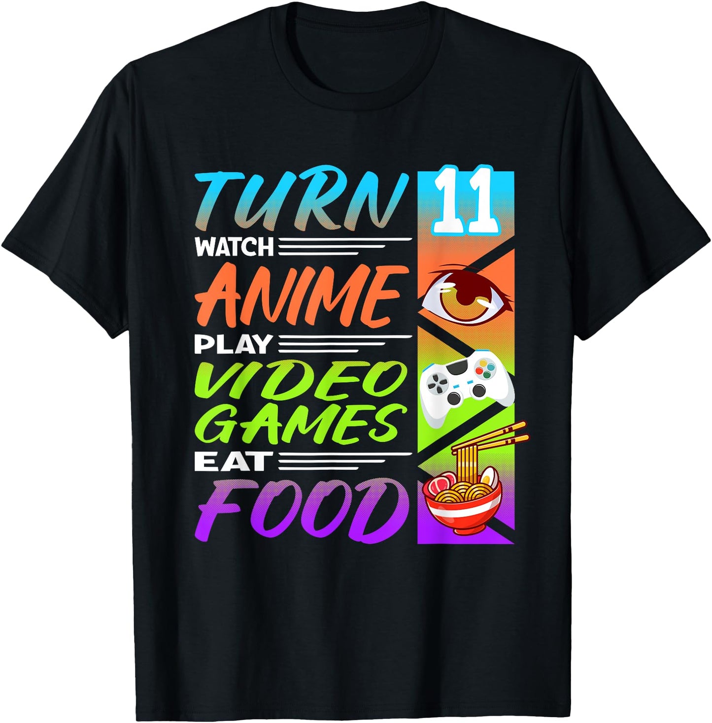 11th Birthday I Gamer I 90s Kawaii Ramen Noodles Anime