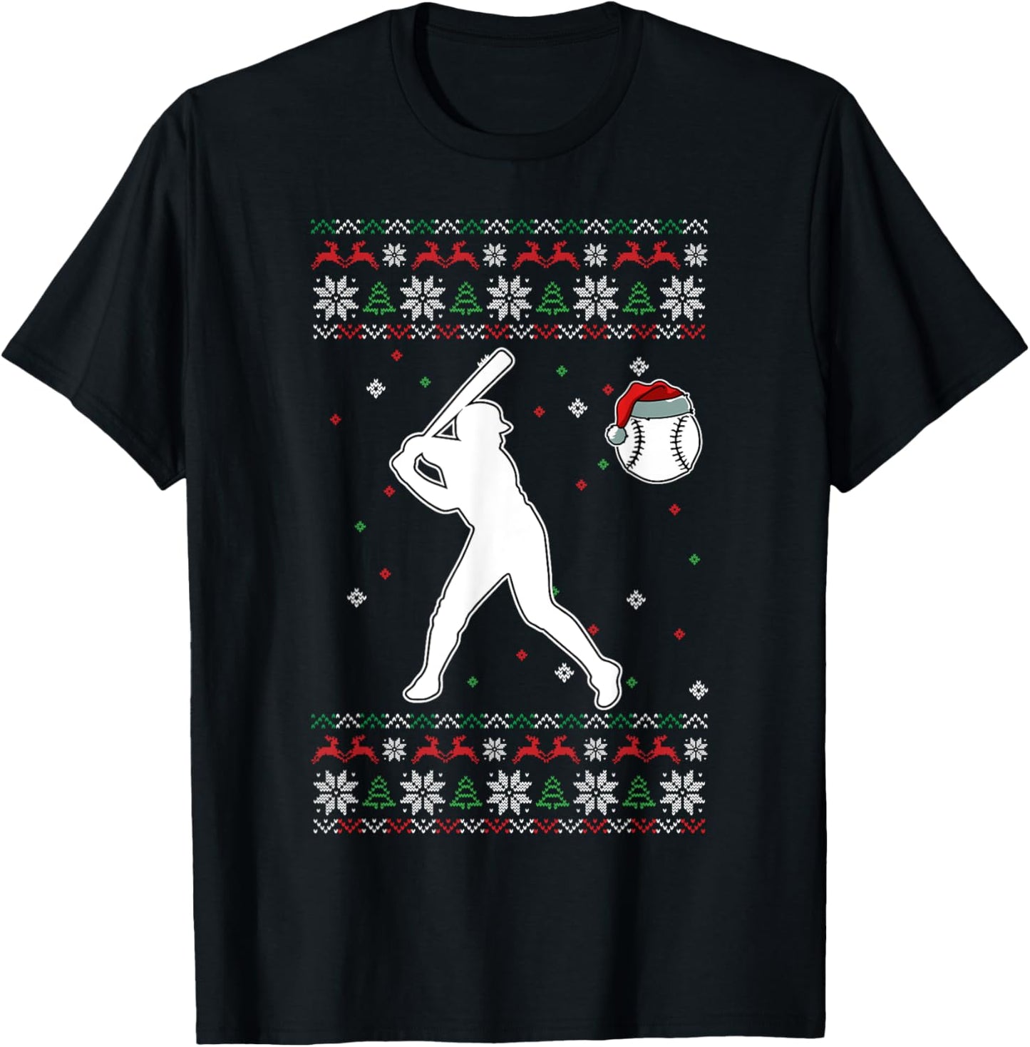 Baseball Player Christmas Cool Ugly X-Mas Pajama Boys Kids