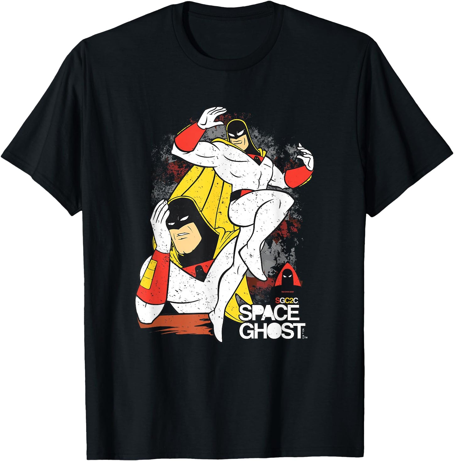 Space Ghost Coast to Coast Vintage Faded Superhero Pose
