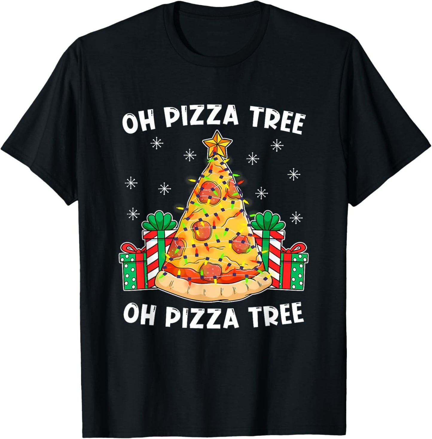 Oh Pizza Tree Xmas Food Present Christmas Pizza Tree