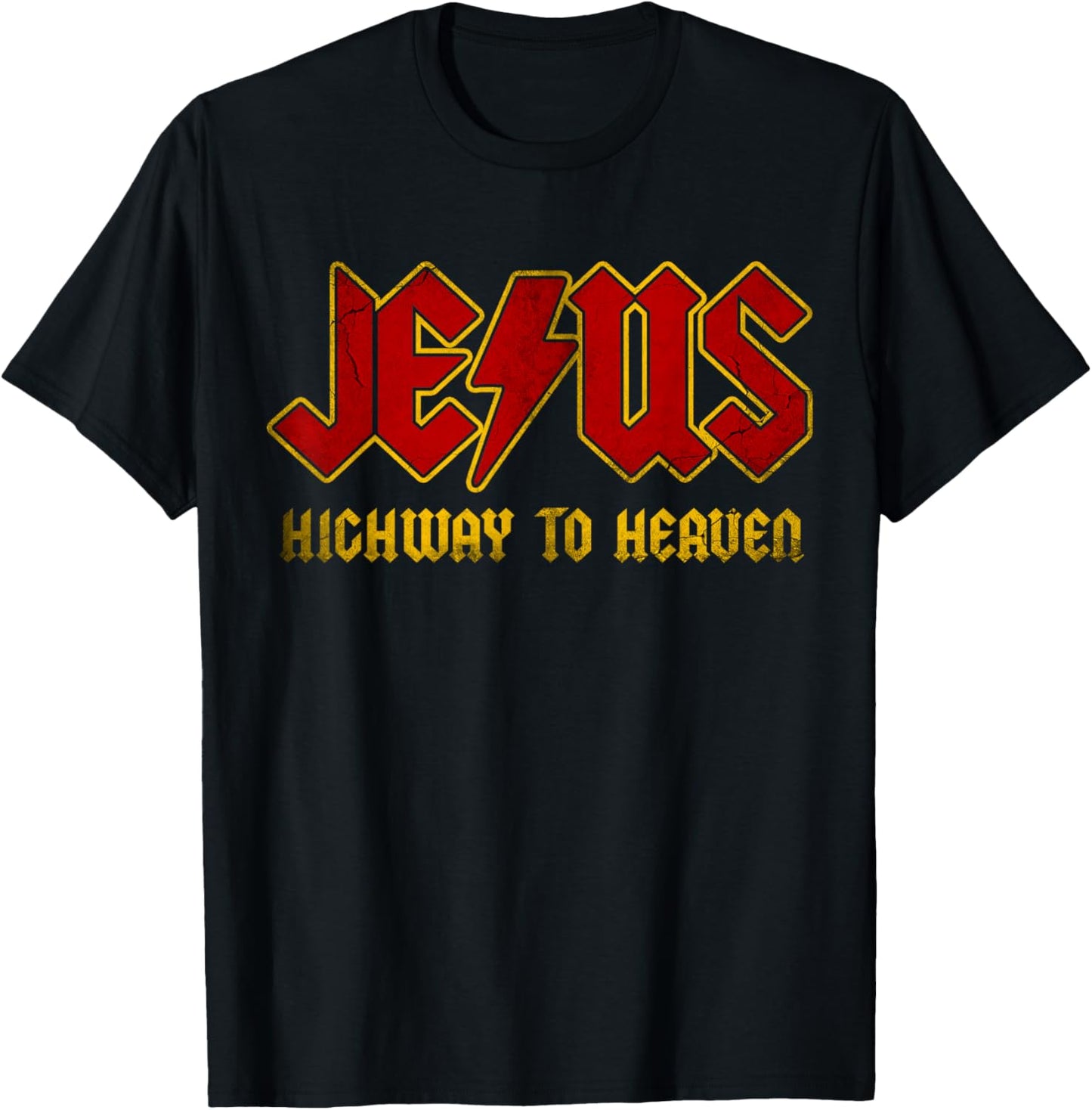 Christian Jesus Highway To Heaven Outfit, Superhero Jesus Christian T-Shirt, Men, Women, Unisex, Short Sleeve, Black, Small, T-Shirt