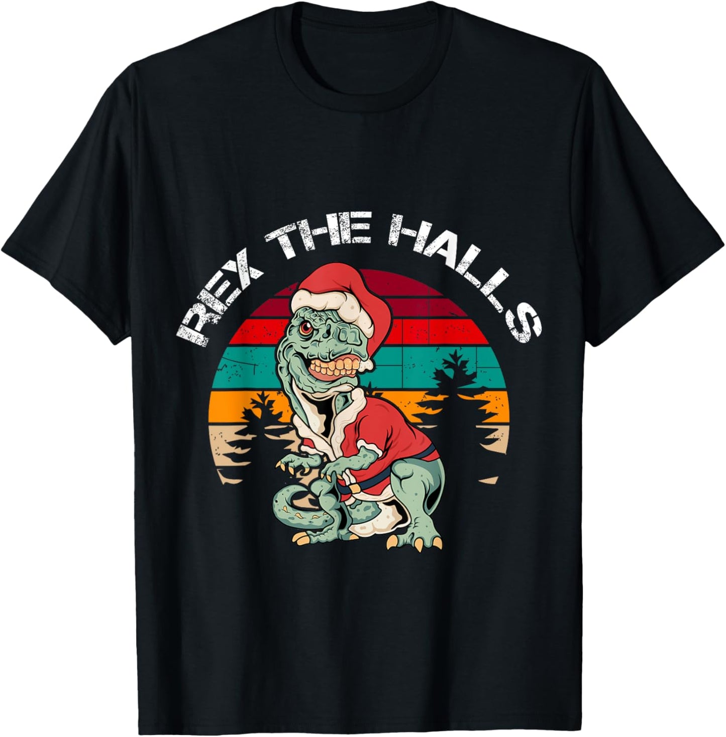 Christmas Dinosaur Tree Rex Pajamas Xmas Hat