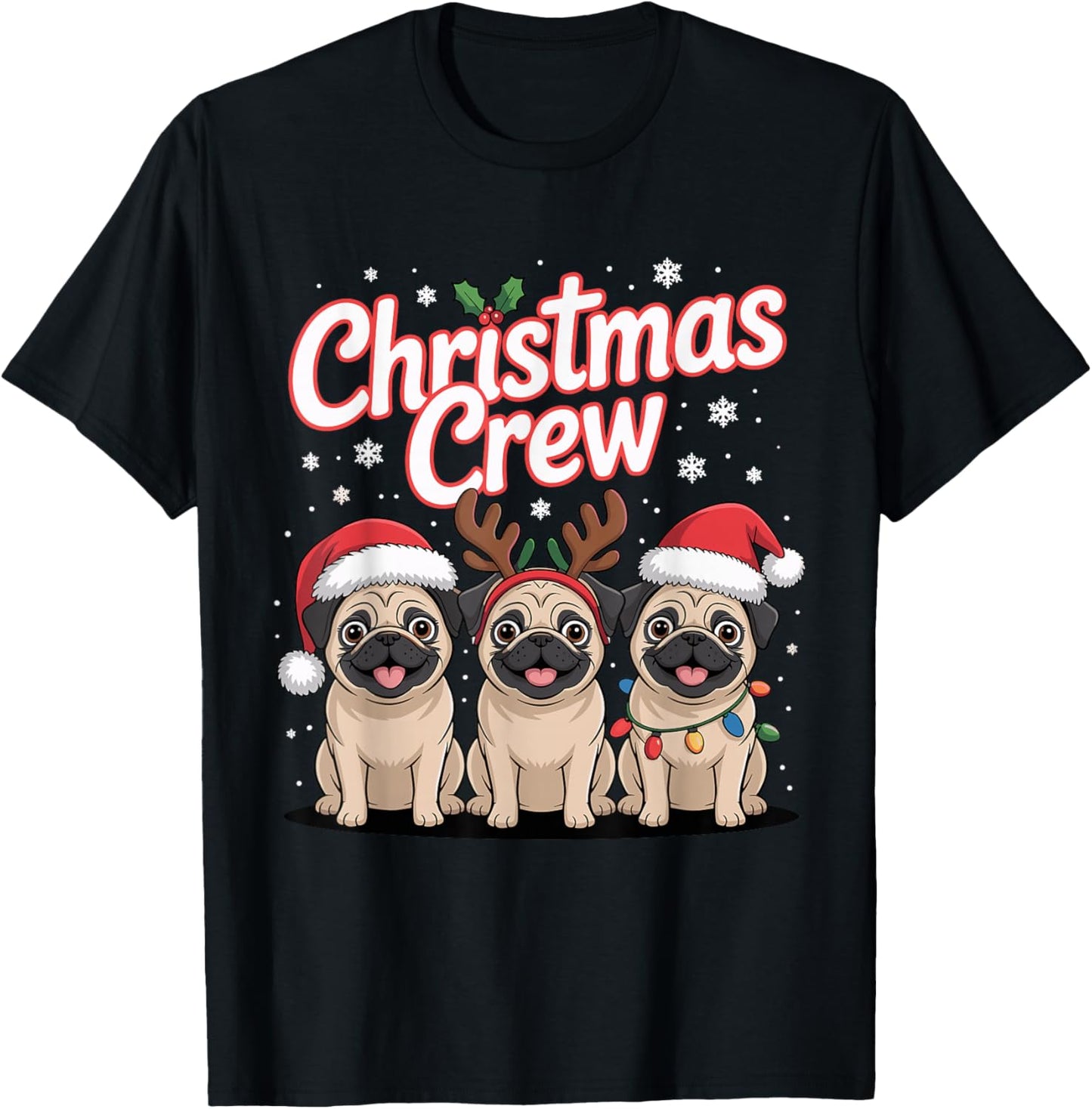 Christmas Crew Xmas Puppy Small Dog Funny Christmas Pug