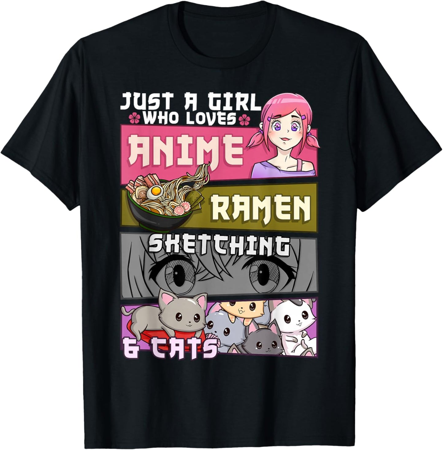 Ramen Cat Anime Sketching Just a Girl Who Loves