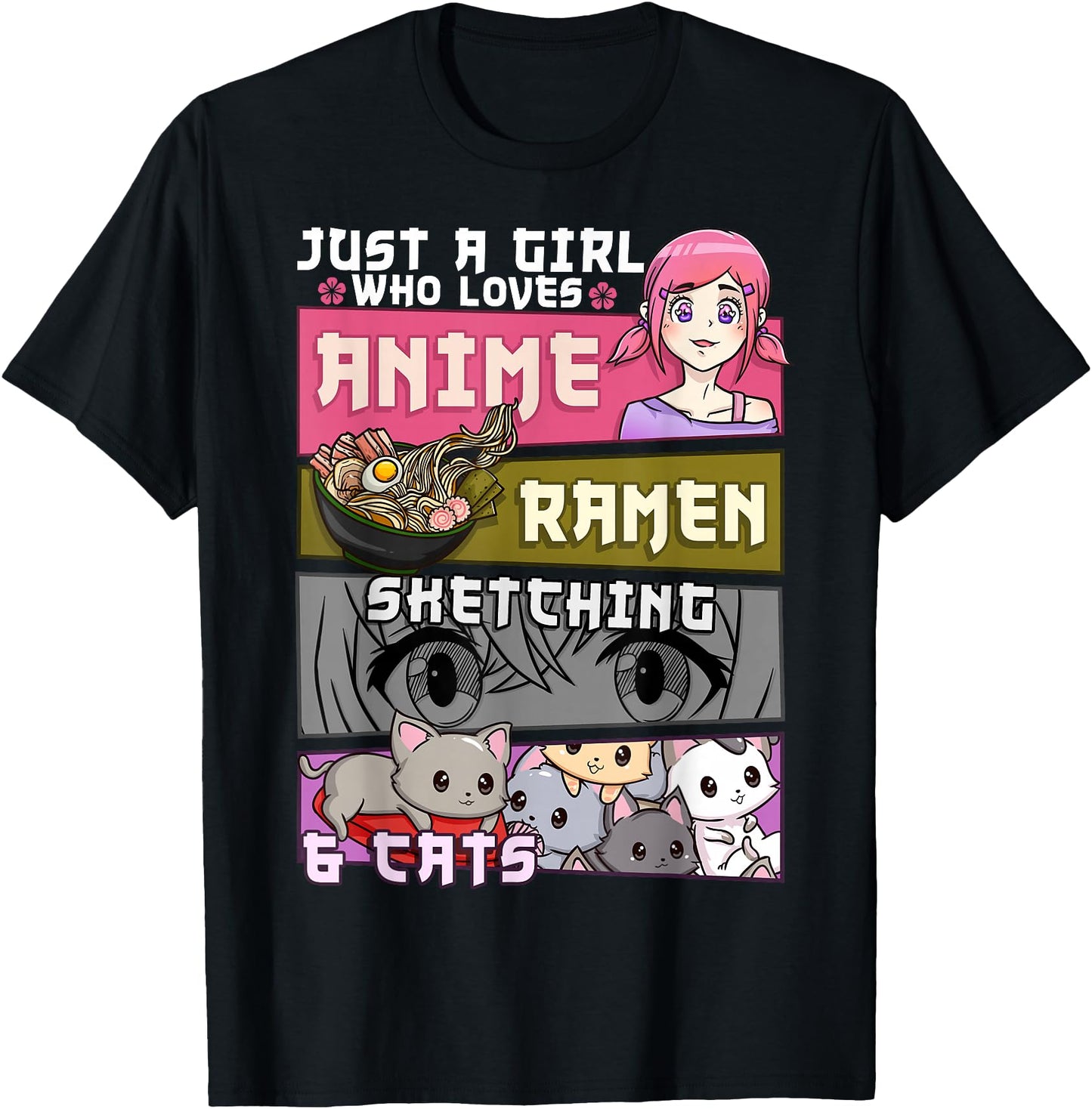 Ramen Cat Anime Sketching Just a Girl Who Loves