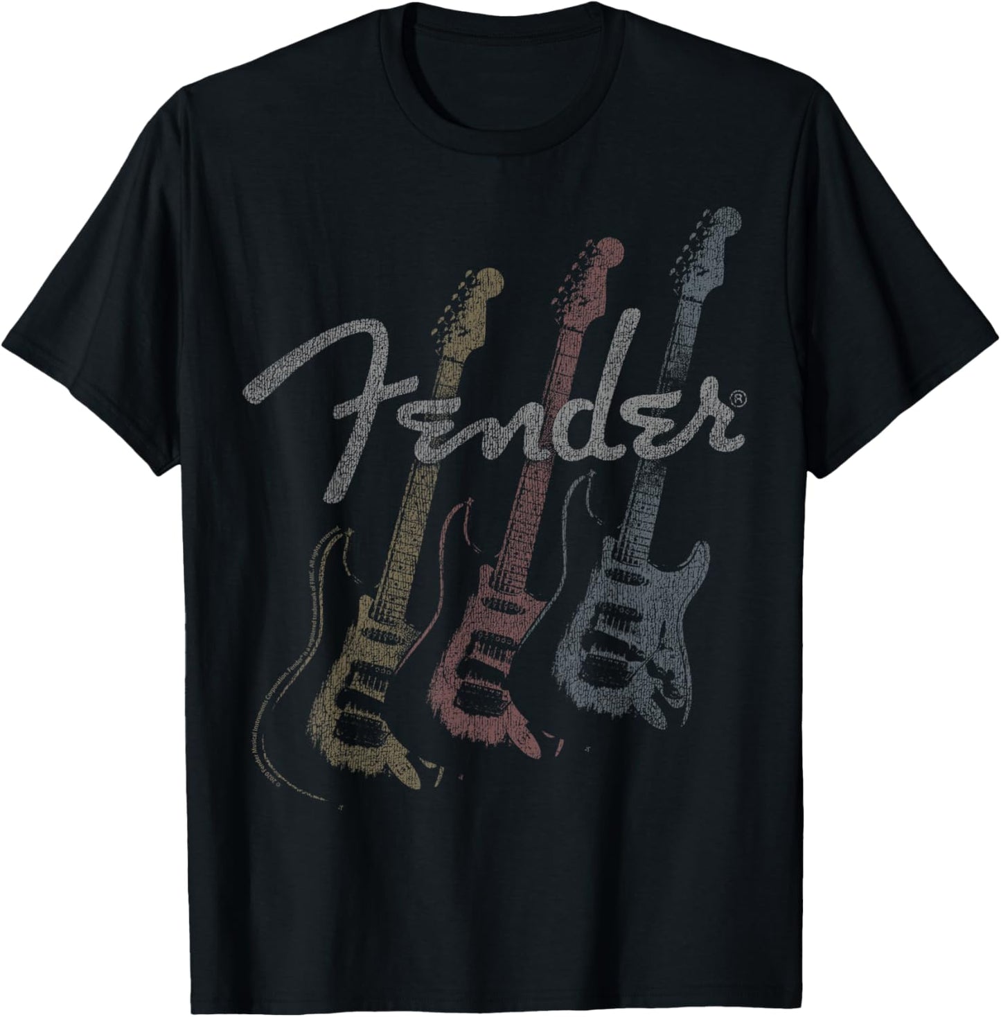 Fender Stacked Guitar Faded Logo