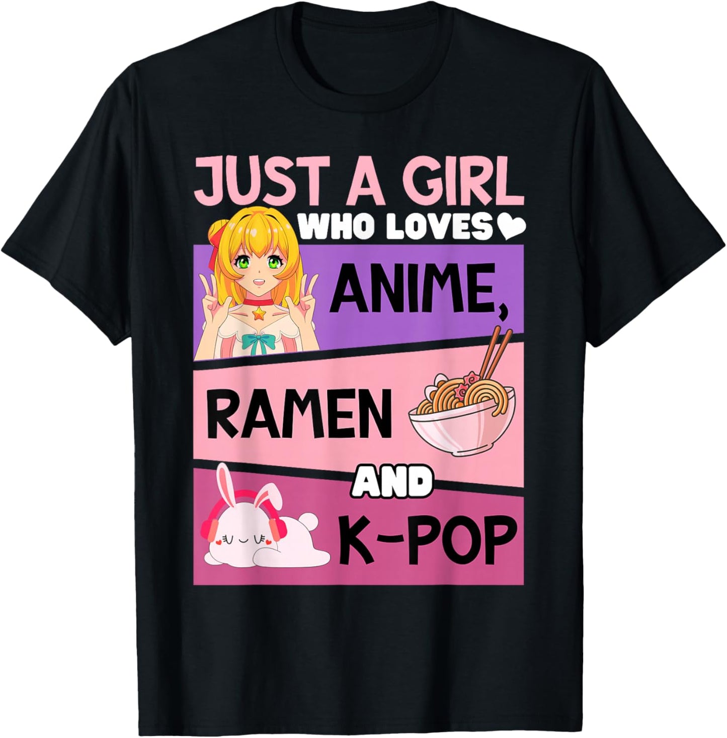 Can't Hear You I'm Listening Kpop Kawaii K-pop Anime Ramen