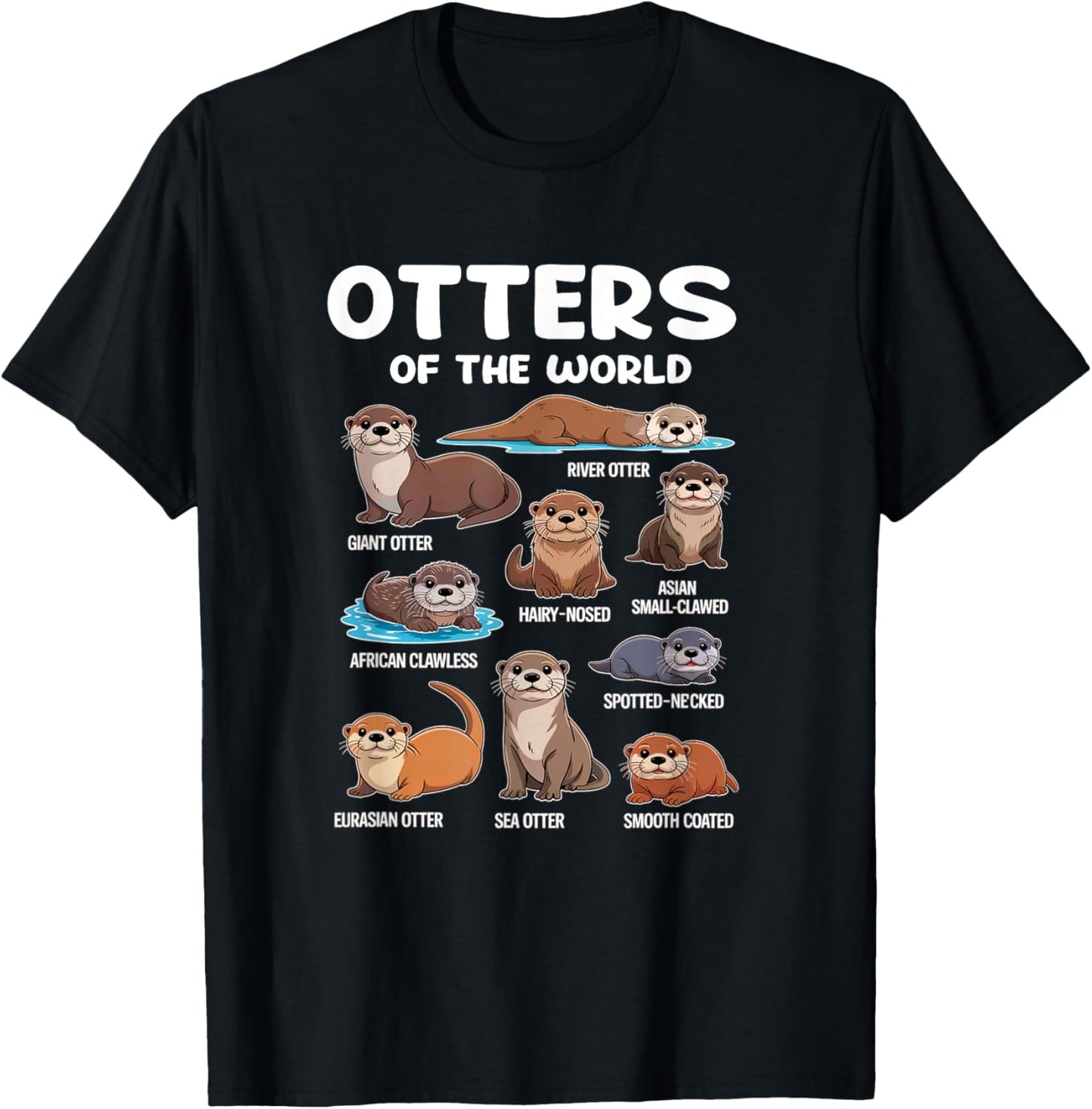Otter Sea Animals of The World Chibi Otter Lover Educational