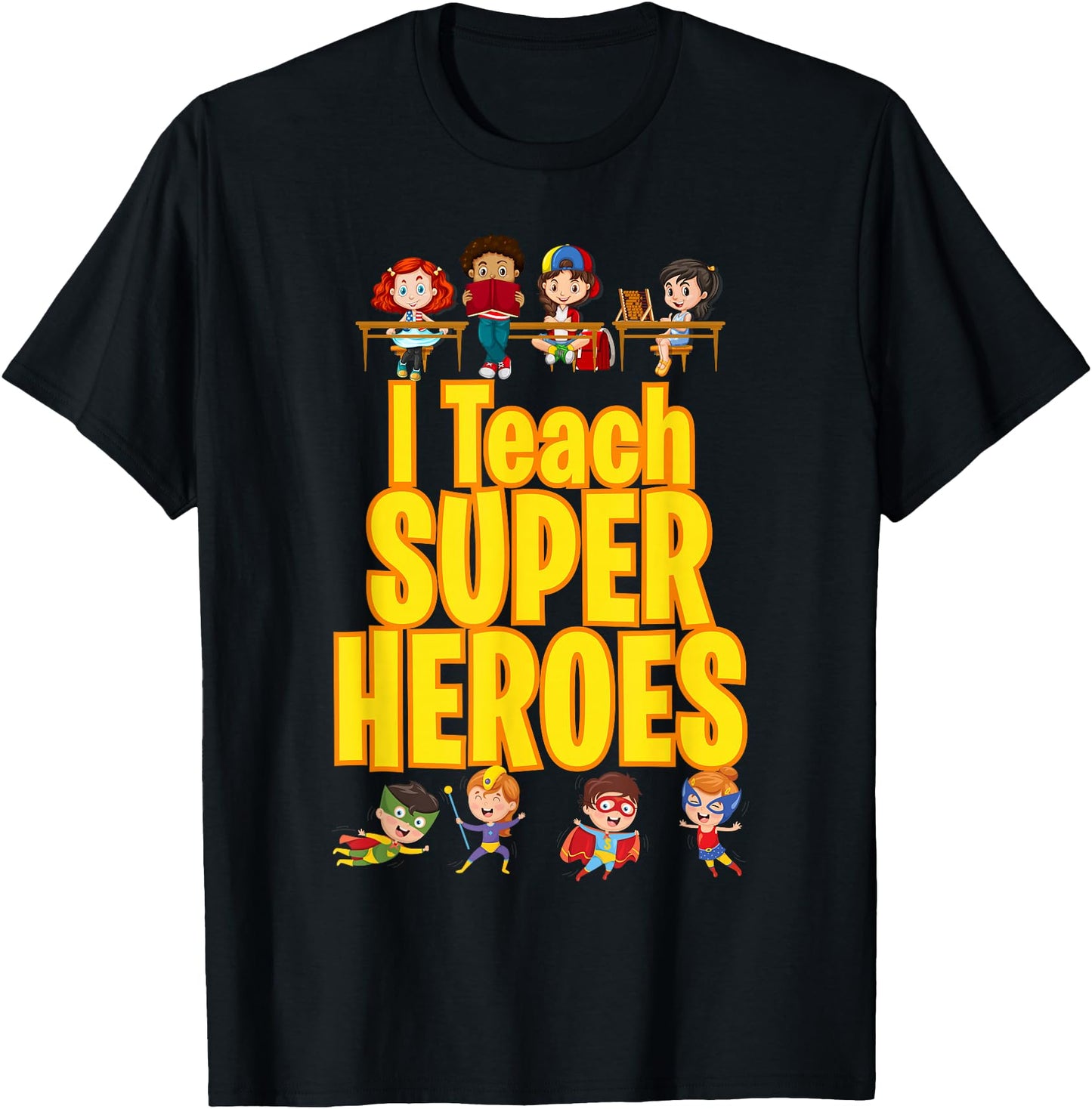 I Teach Super Heroes Comic Book Hero Teacher Funny School