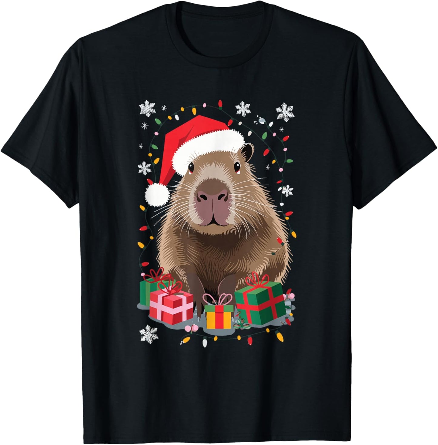 Animal Capybara Rodent Christmas Xmas Unisex Capybara Christmas