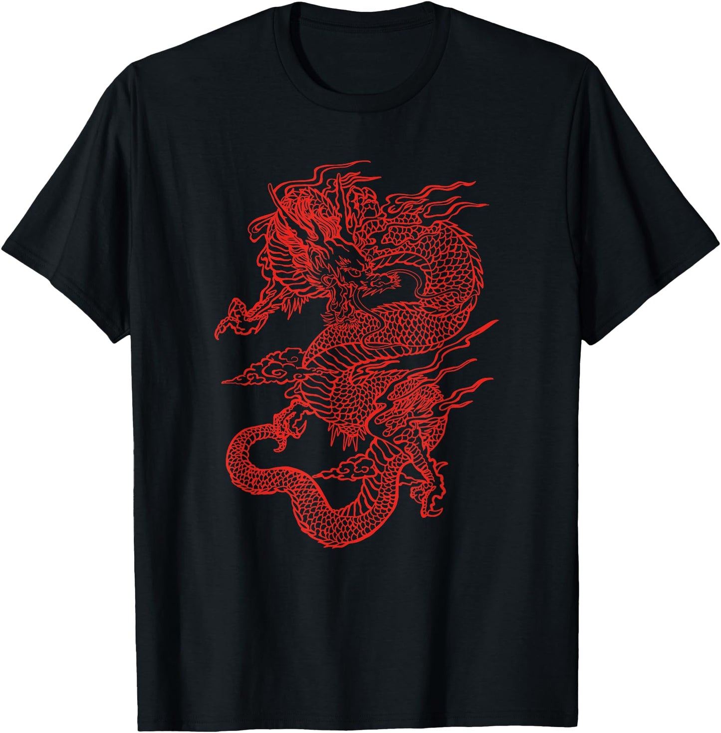 Vintage Japanese Red Dragon Tattoo