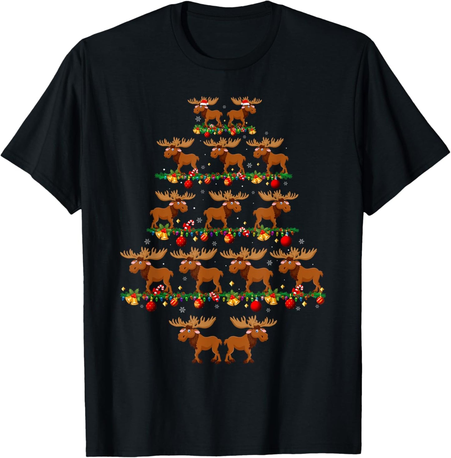 Family Pajama Sets Christmas Matching Moose Xmas Tree
