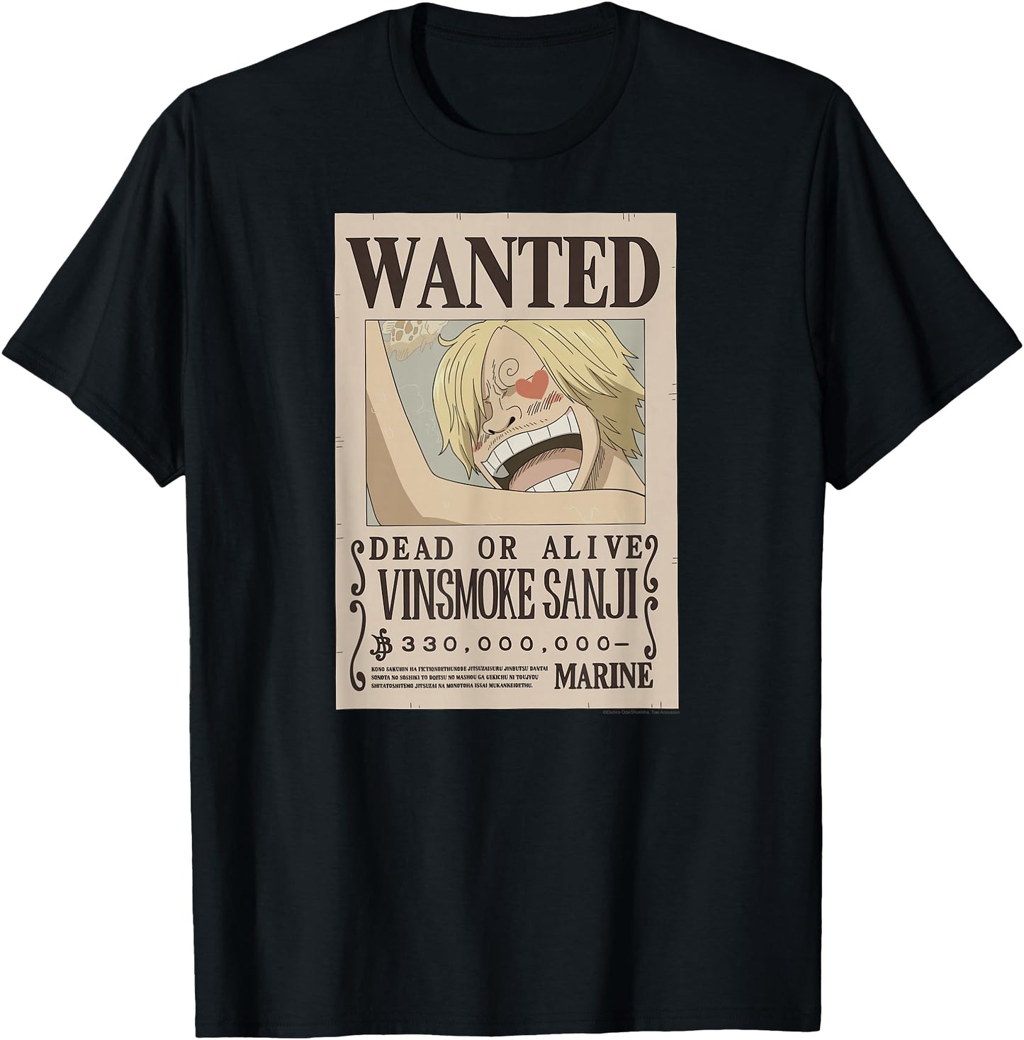 One Piece Anime Vinsmoke Sanji Wanted Poster