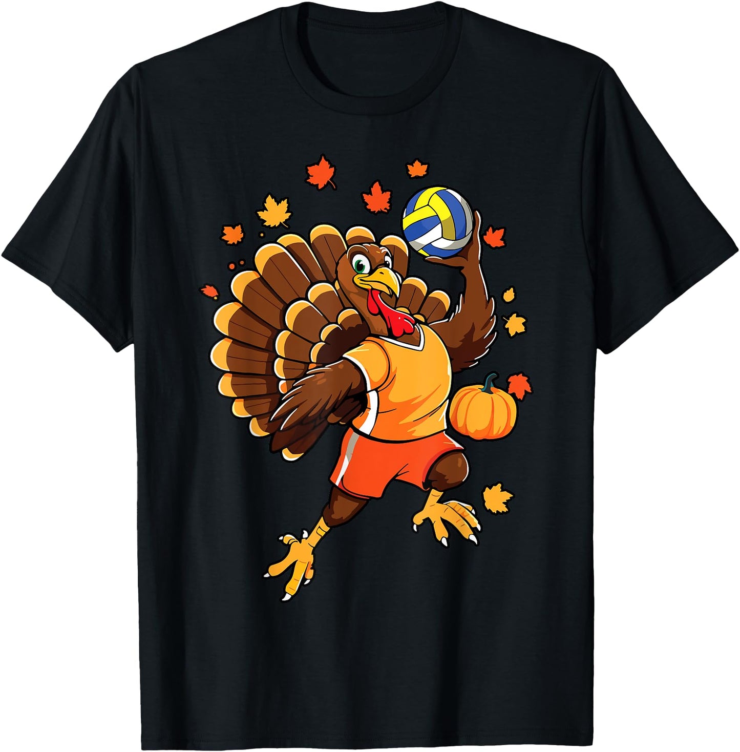 Turkey Playing Volleyball Thanksgiving Volleyball Player Boy