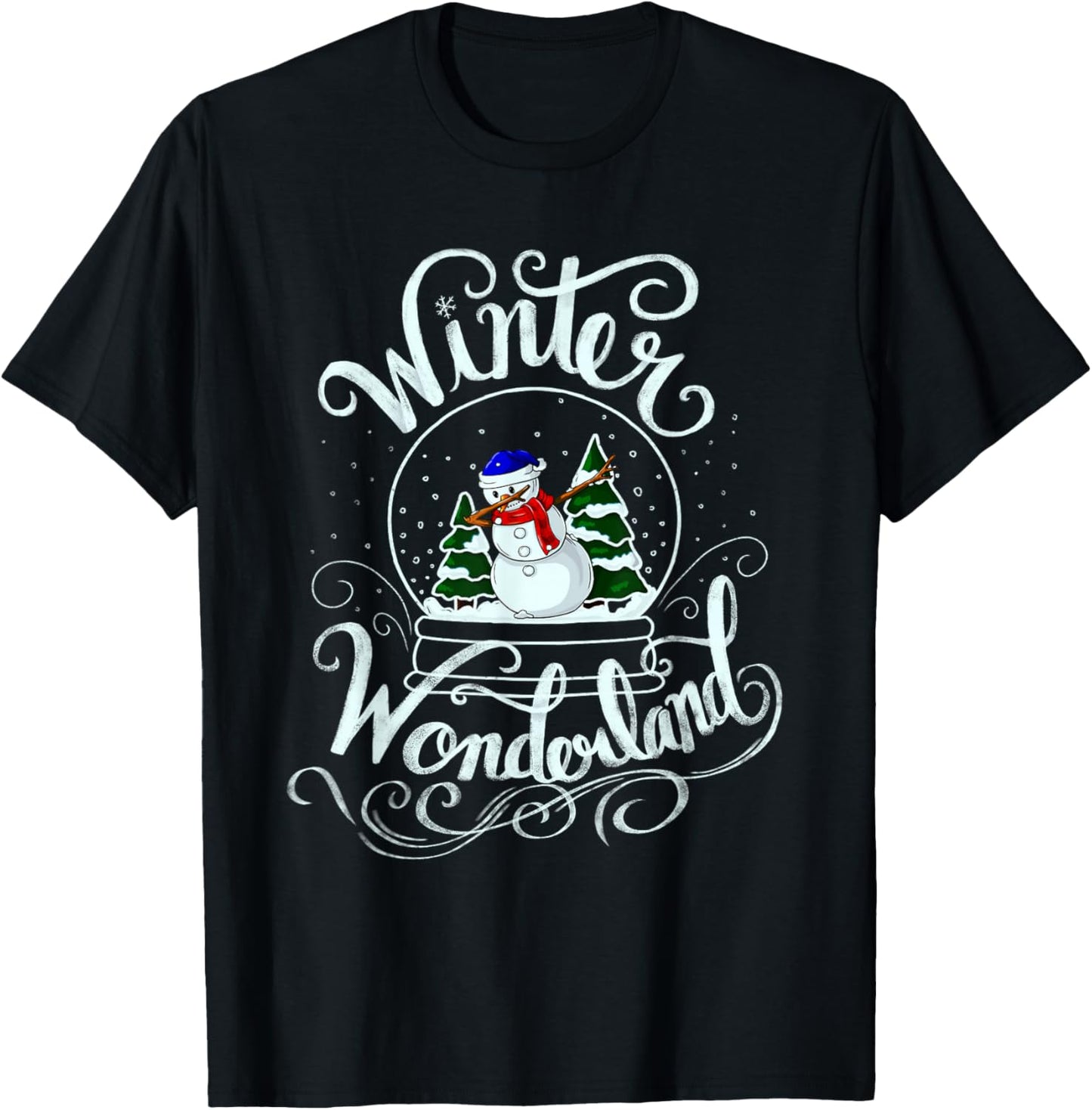 Winter Wonderland Snow Glob Xmas Dabbing Snowman Snowball