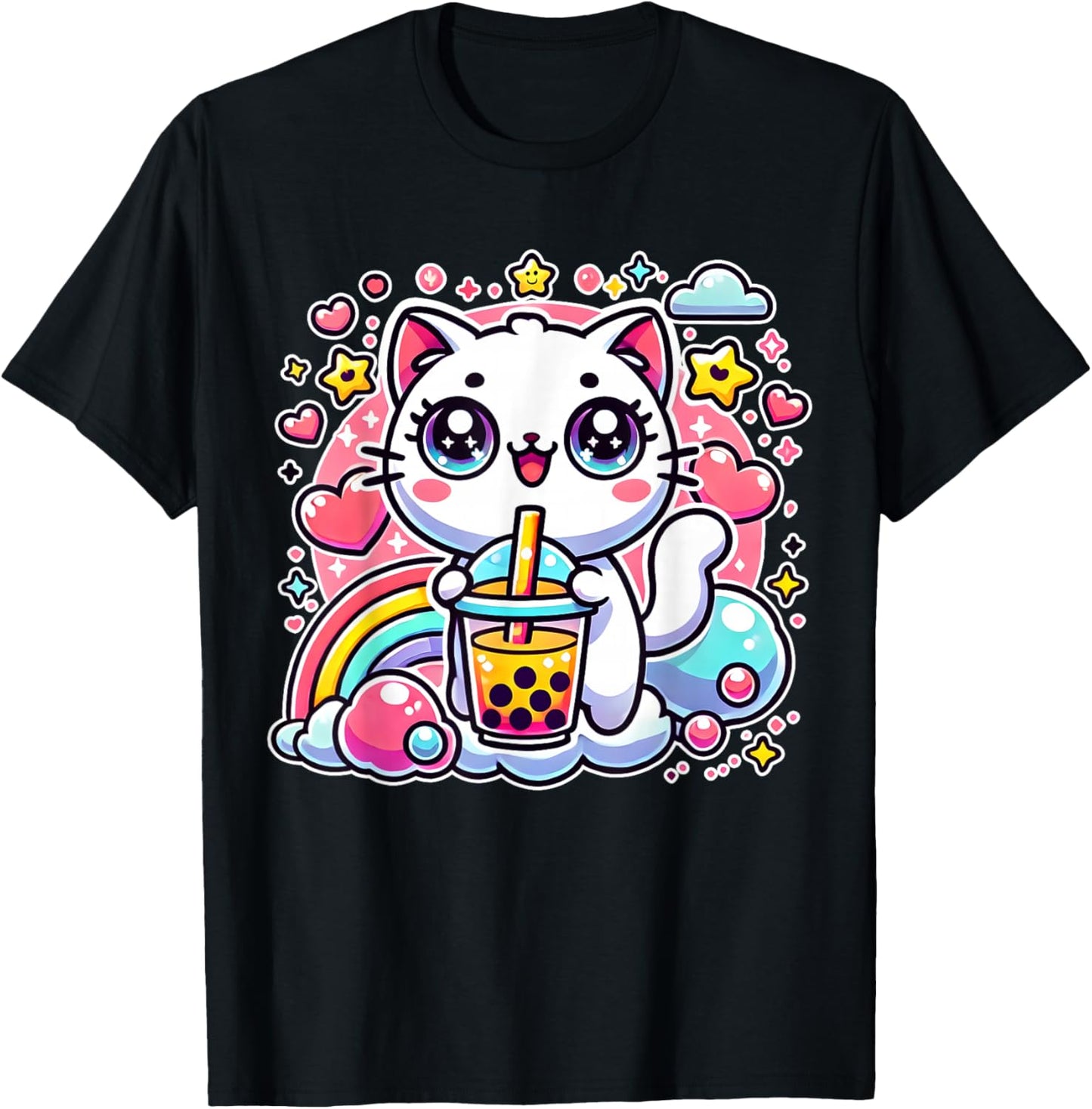 Cute Cat Boba Tea Bubble Tea Anime Kawaii Neko Gift Idea