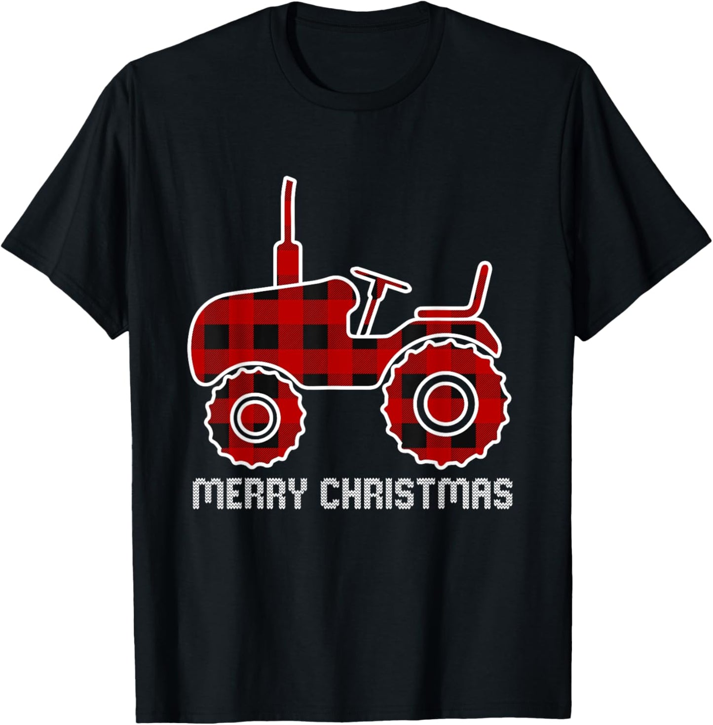 Plaid Tractor Christmas Pajama Cool Farm Farming Xmas Farmer