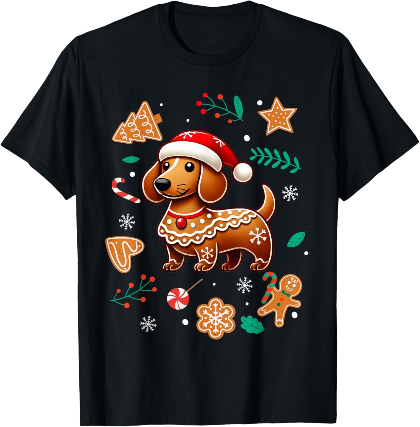 Gingerbread Weiner Dog Lover Dachshund Christmas Cookie