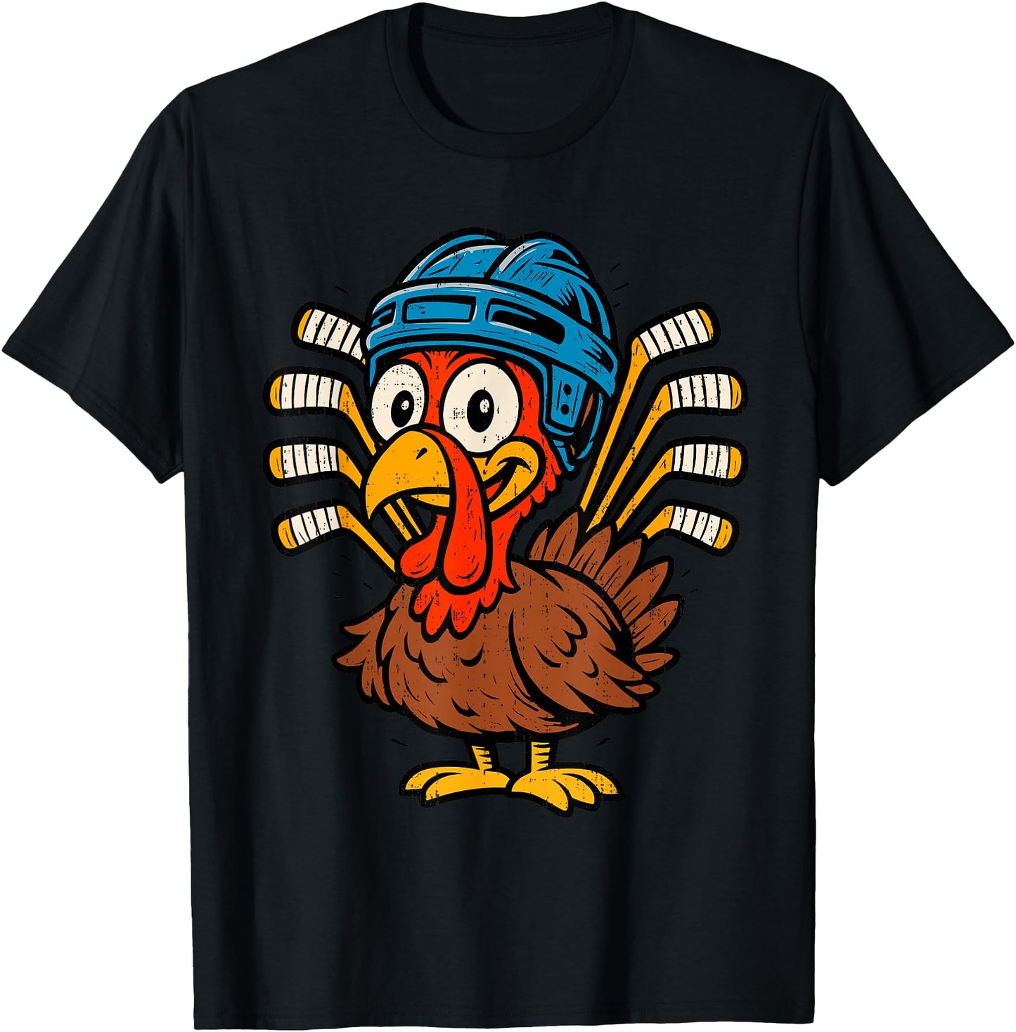Funny Turkey Hockey Thanksgiving Sport Men Boys Youth