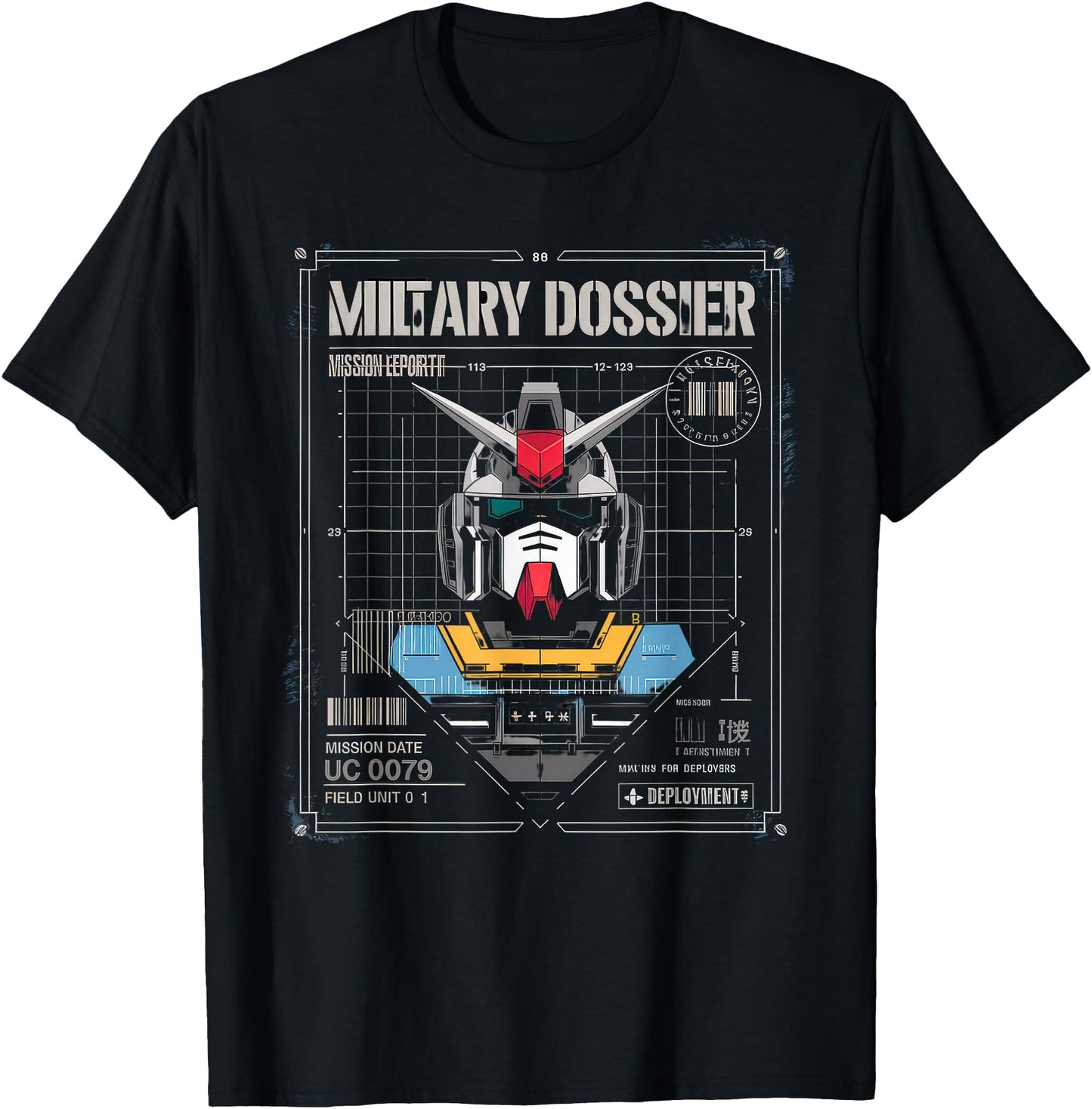Mecha Tshirt Japanese Mecha Robot Head Anime Art Ukiyo-E