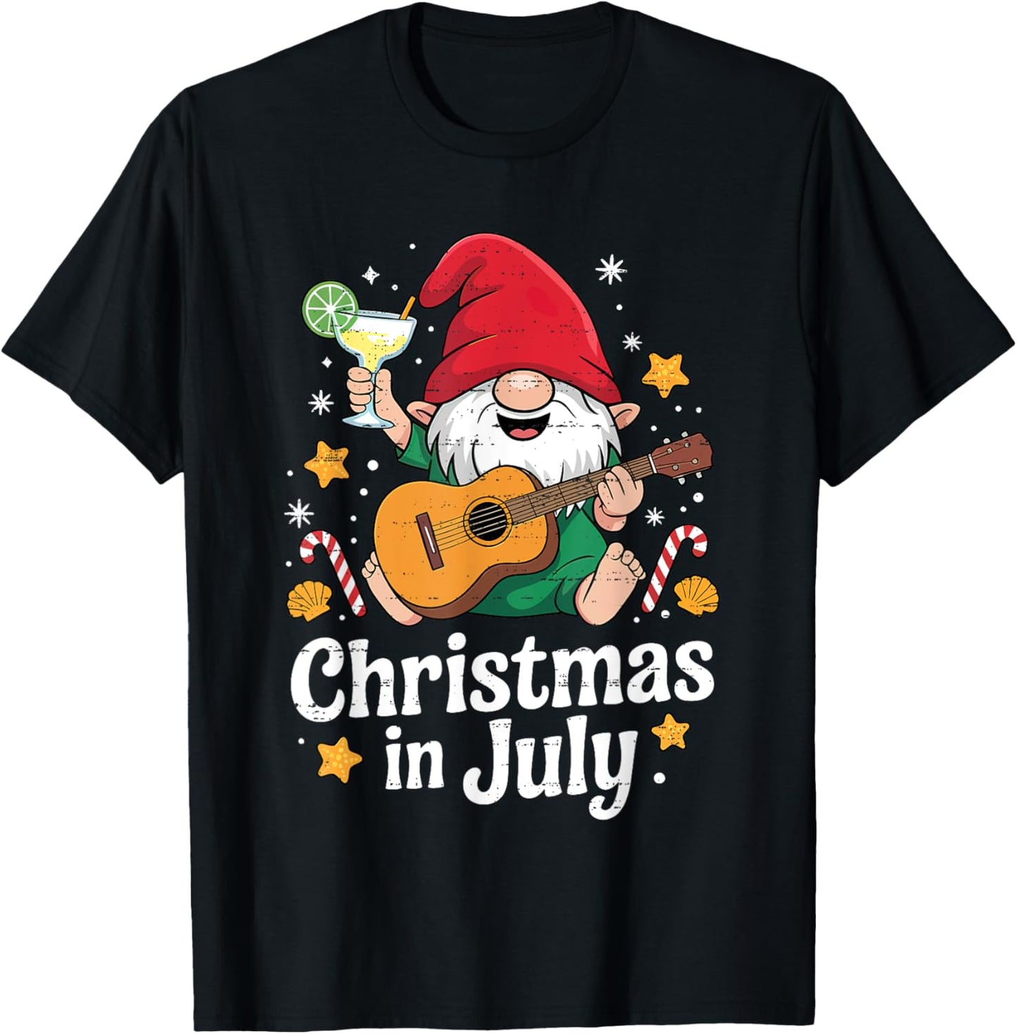 Funny Gnome Christmas In July Summer Xmas Beach Vacation