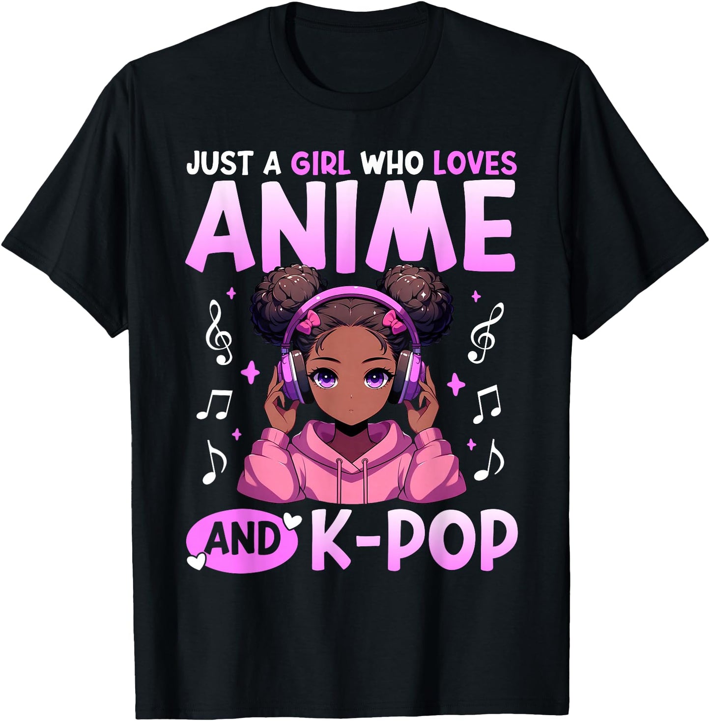 Just A Girl Who Loves Anime and K-Pop African American Afro