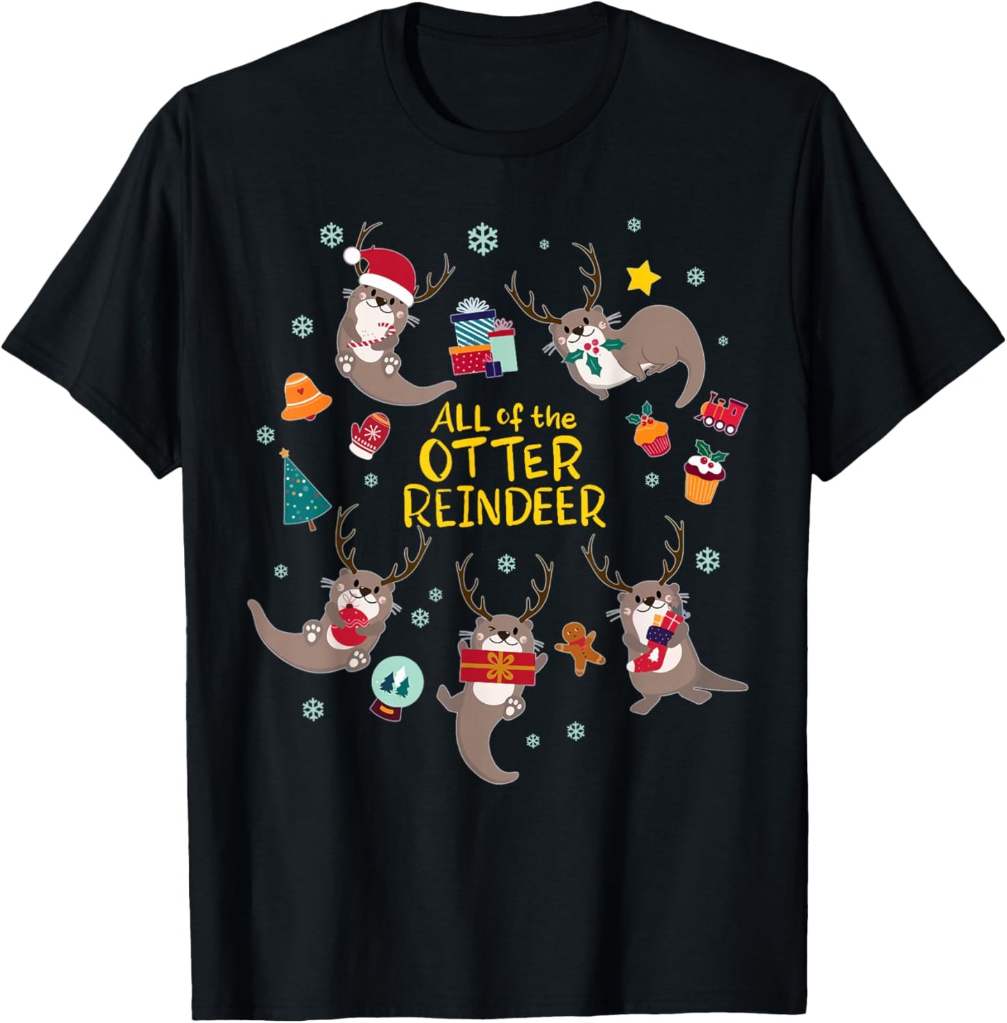 Funny Christmas All The Otter Reindeer