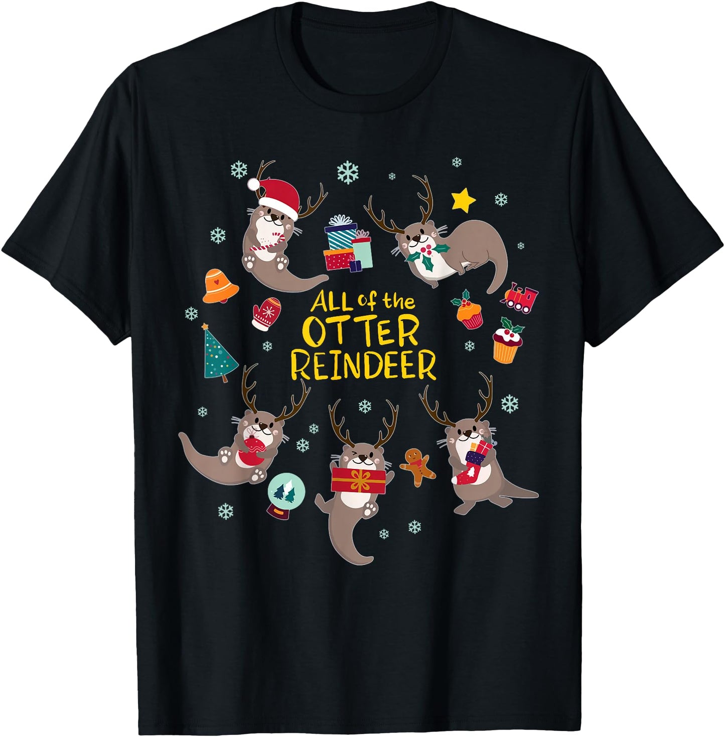 Funny Christmas All The Otter Reindeer