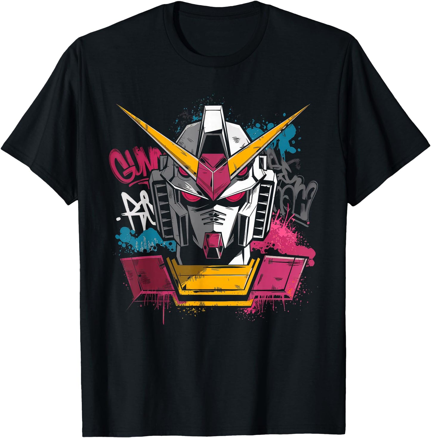 Mecha Tshirt Japanese Mecha Robot Head Anime Art Ukiyo-E