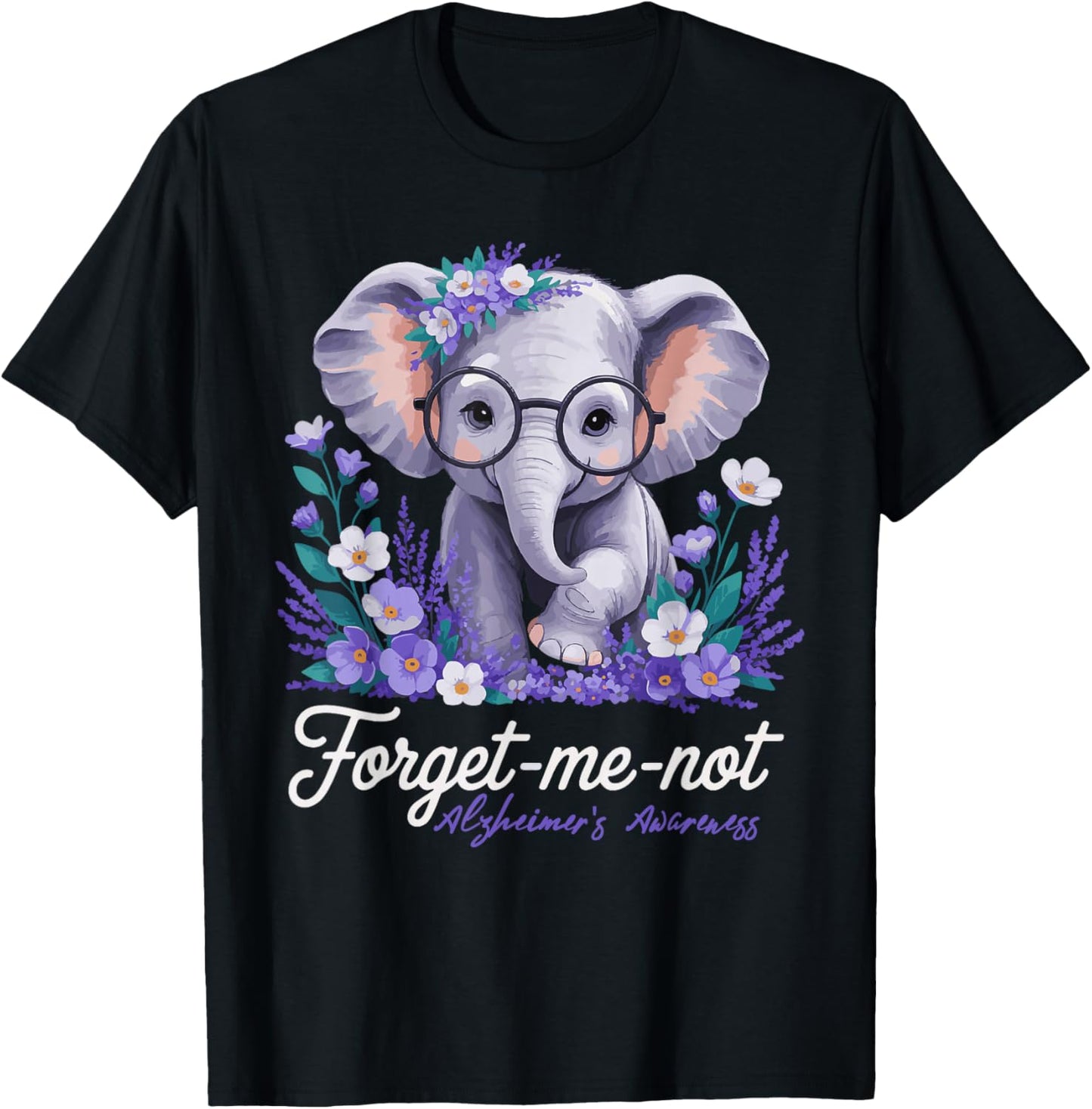 Forget me not Alzheimer's Awareness Elephant Flower