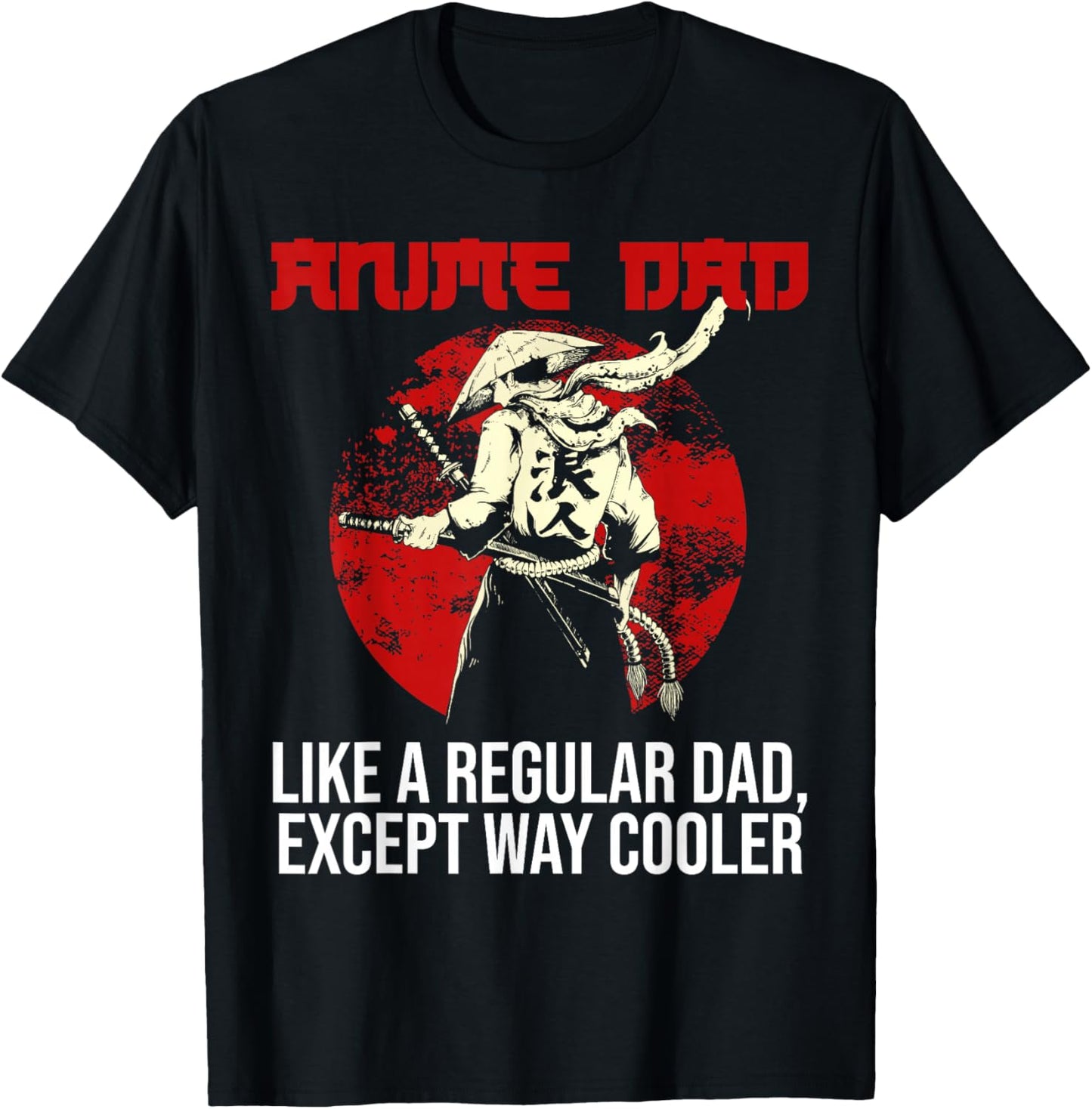 Anime DAd Like A Regular Dad Except Way Cooler Noodles Anime T-Shirt, Black, Small