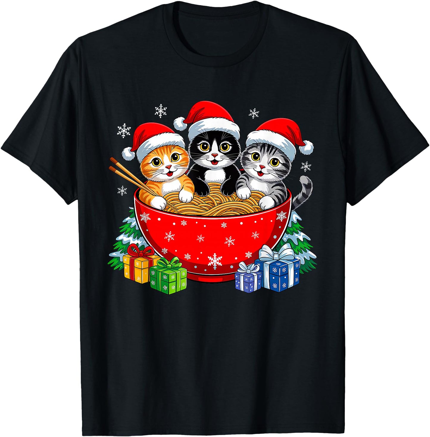 Christmas Cats Ramen Kitten Anime Xmas for Men Women