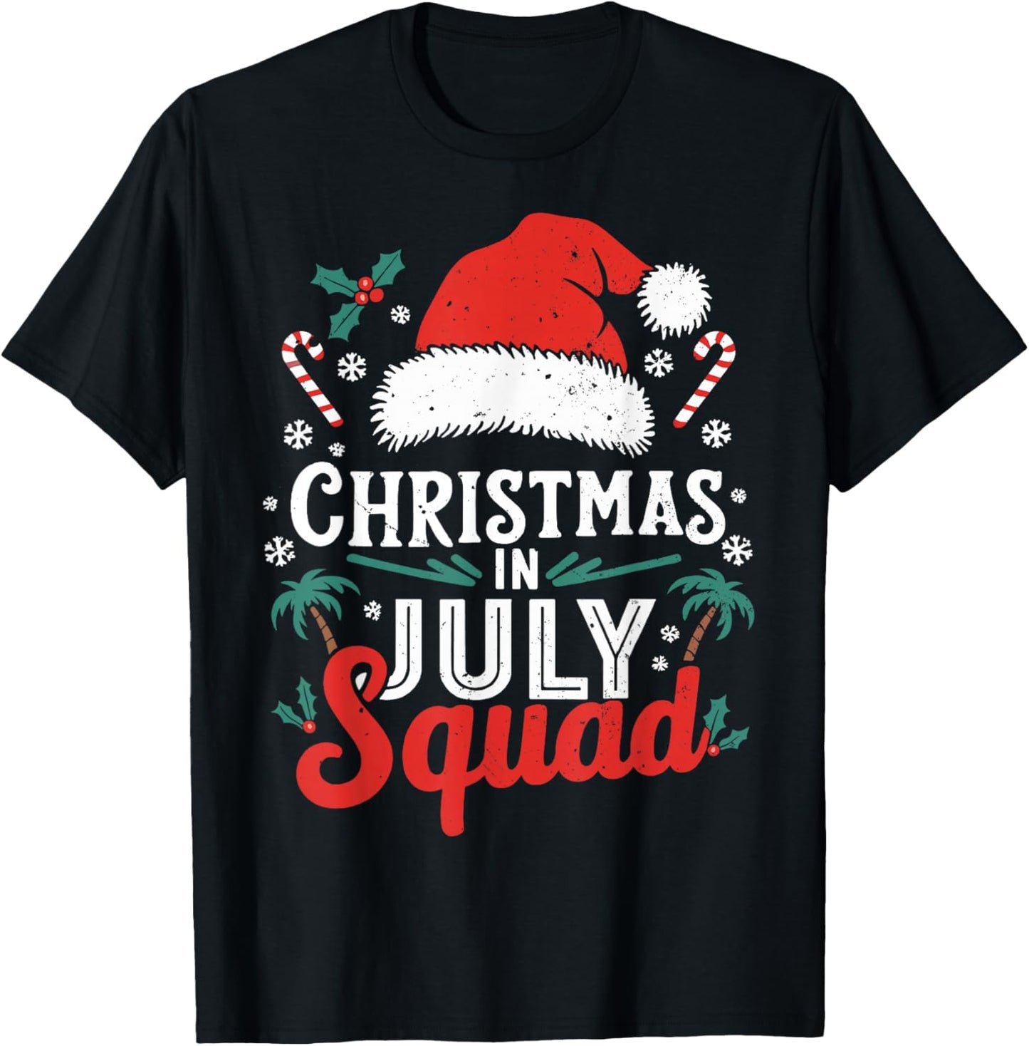 Christmas in July Squad Shirt Family Vacation Summer Outfits