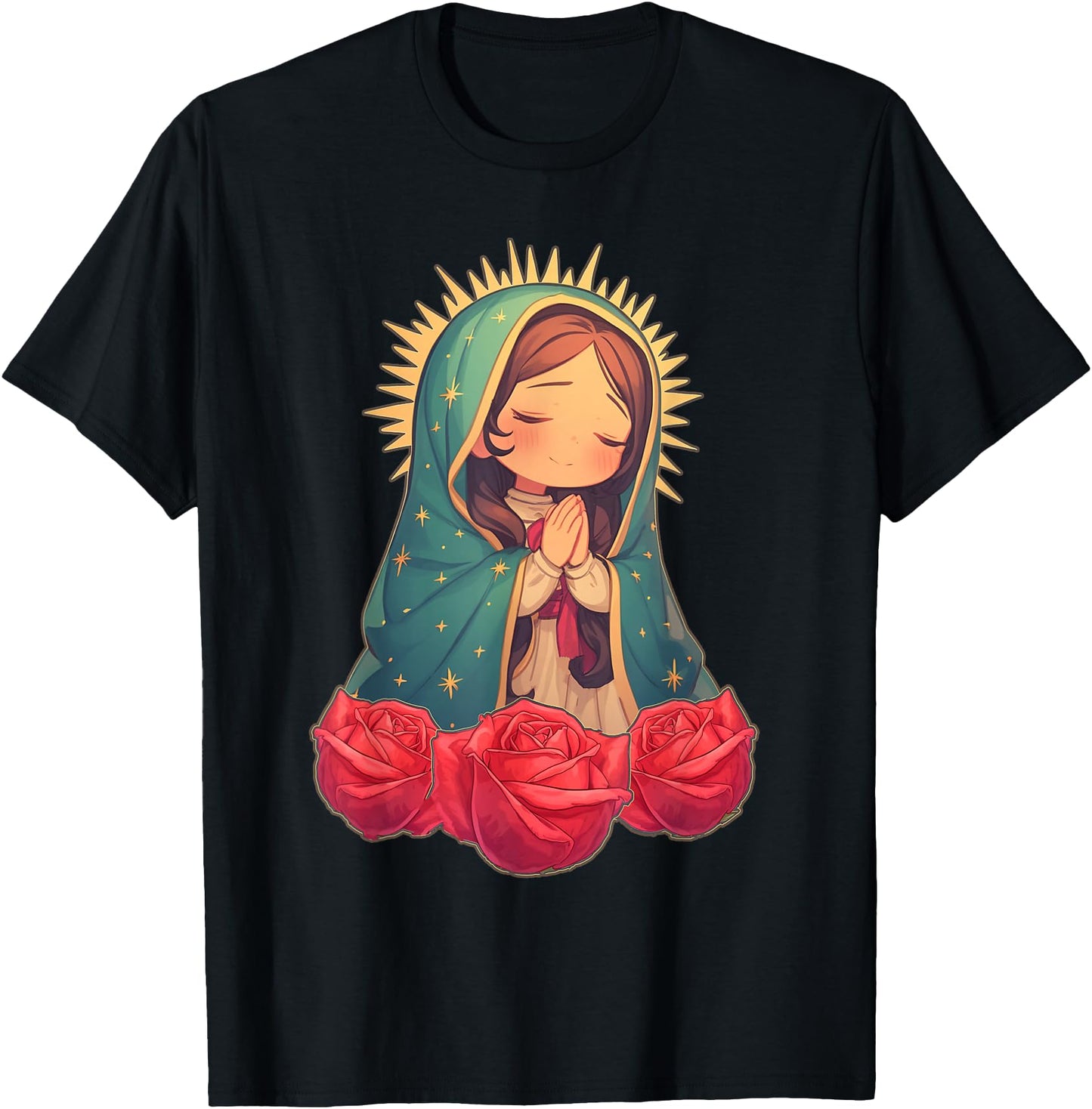 Virgen de Guadalupe Virgin Mary Cartoon Cute Chibi