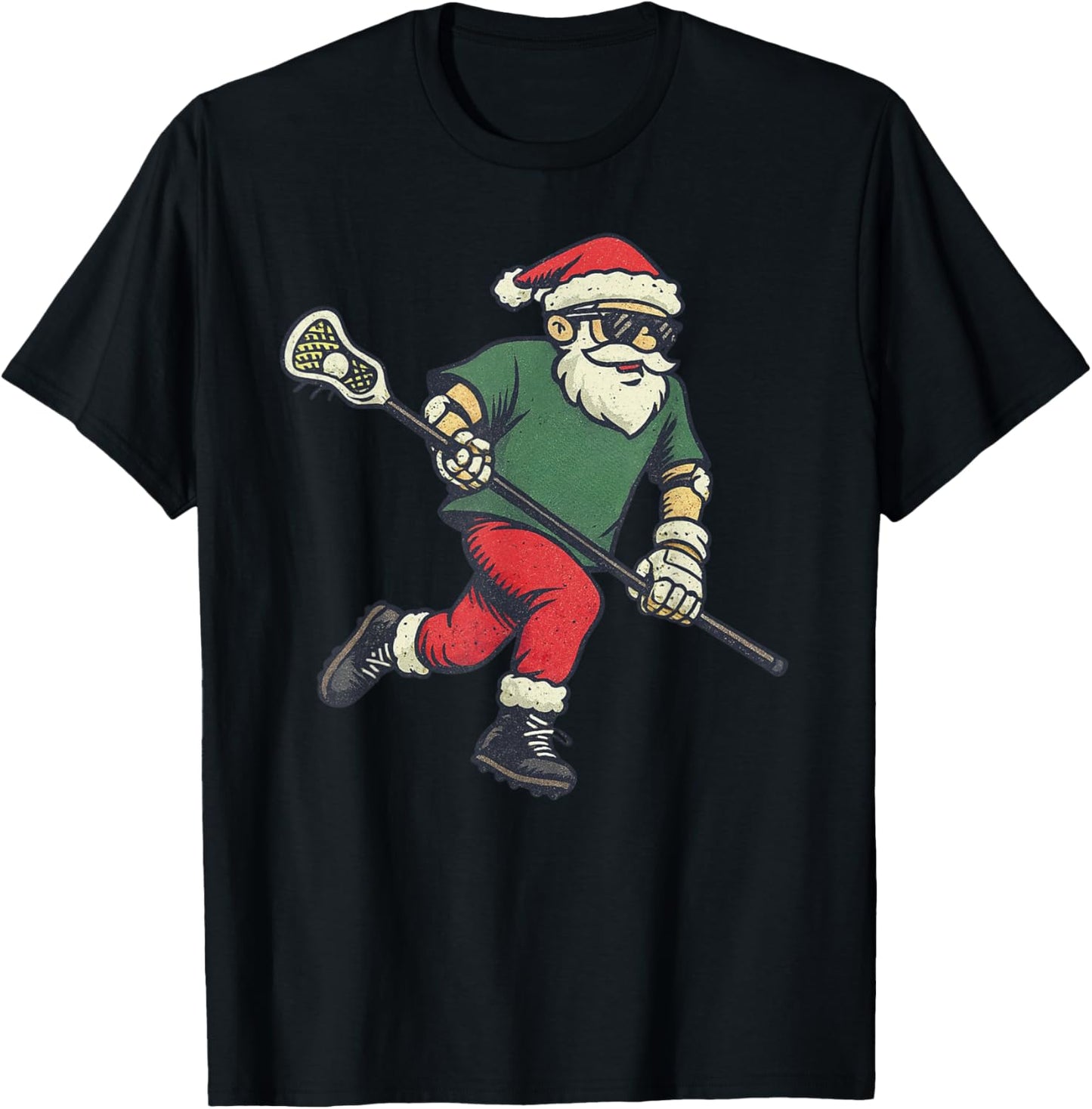 Lacrosse Christmas Funny Santa Lax Player Xmas
