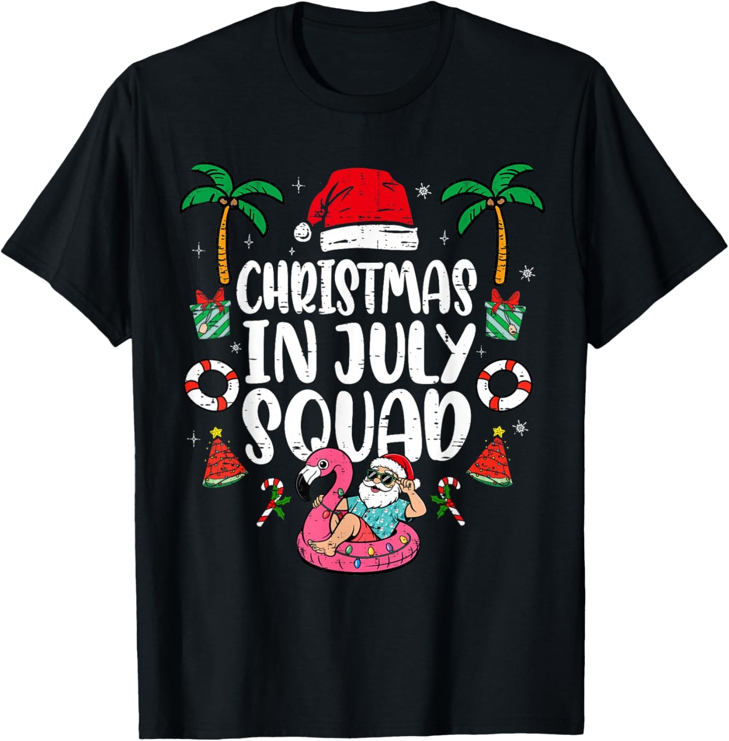 Christmas In July Squad Funny Summer Vacation Men Women Kids
