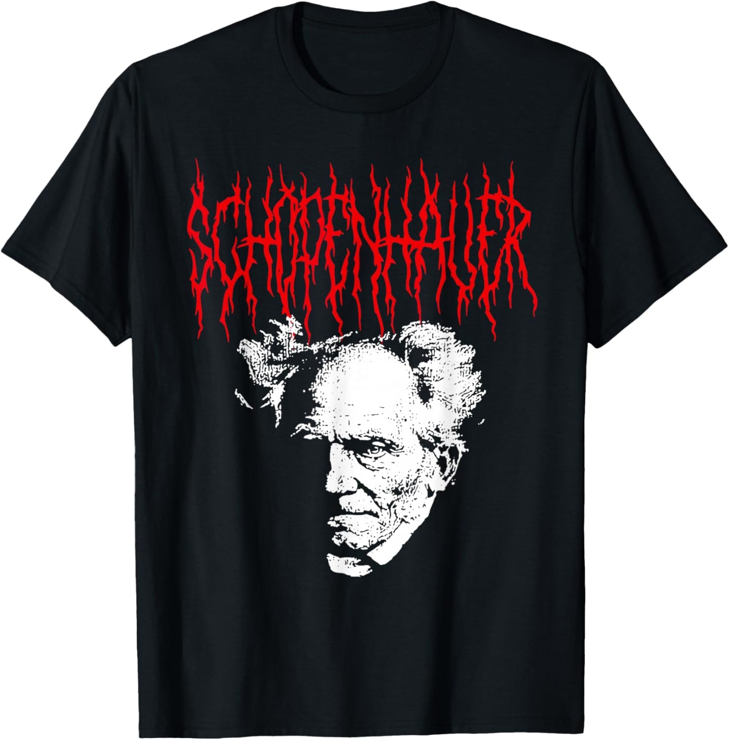 Arthur Schopenhauer Death-Metal Style Philosophy Design
