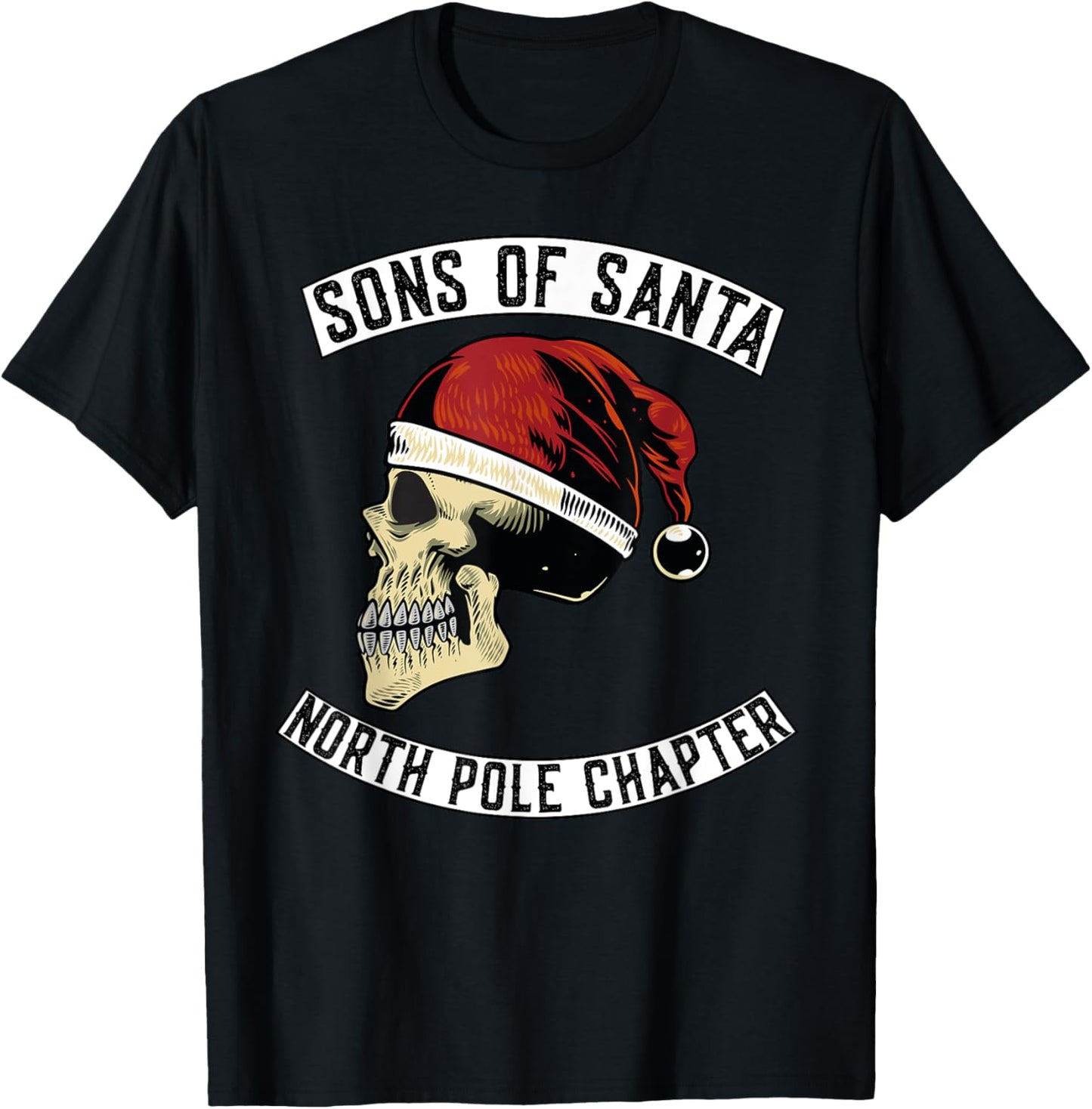 Sons Of Santa Merry Christmas Rocker Xmas Skeleton