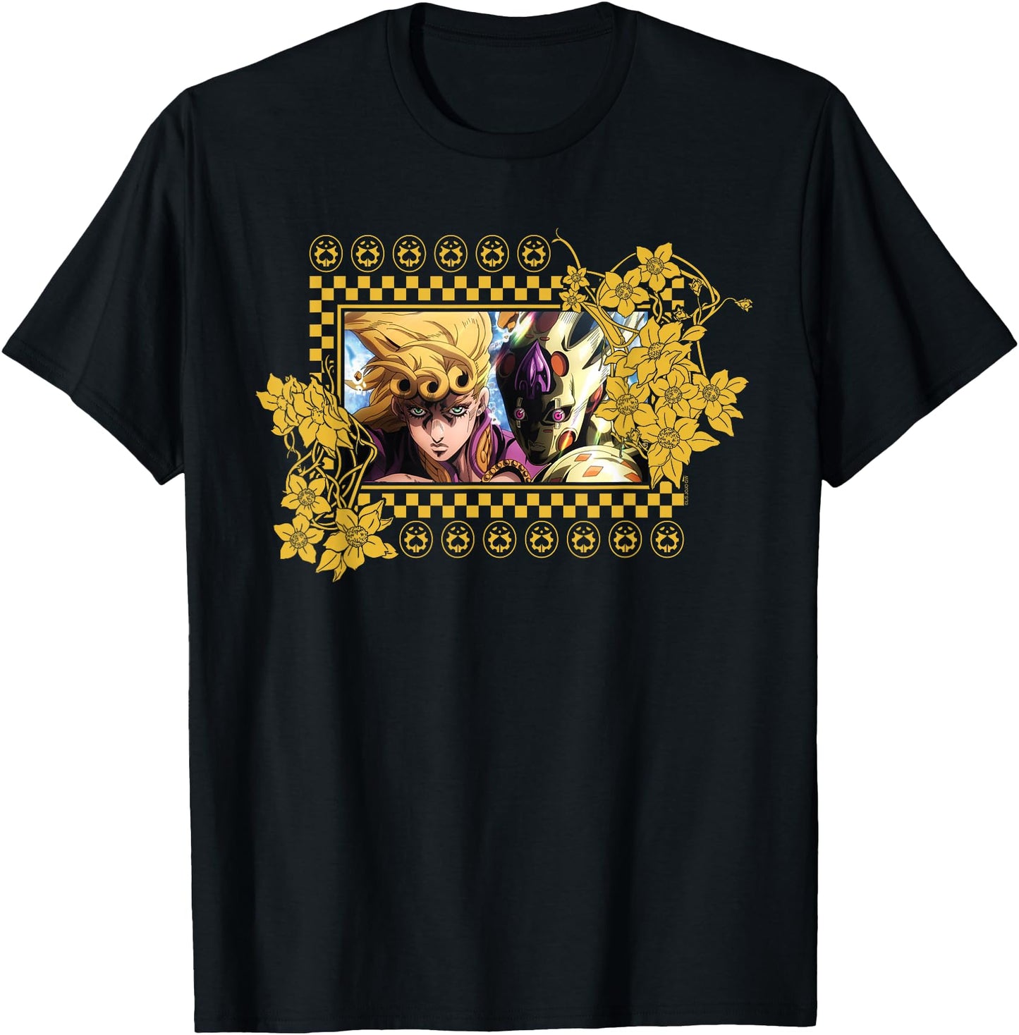 JoJo's Bizarre Adventure Giorno Ornate Gold Leaf Frame Anime