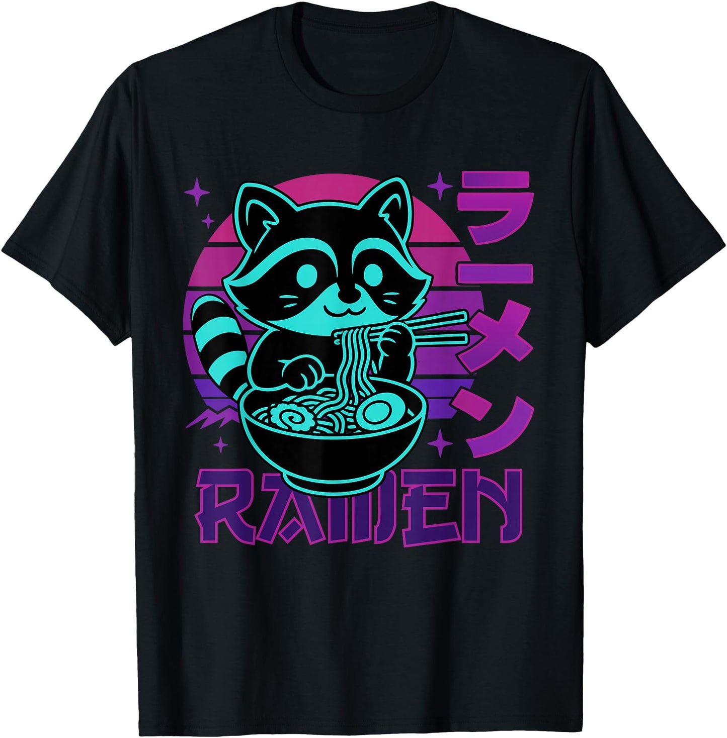 Anime Ramen Raccoon Japanese Noodles Aesthetic Kawaii