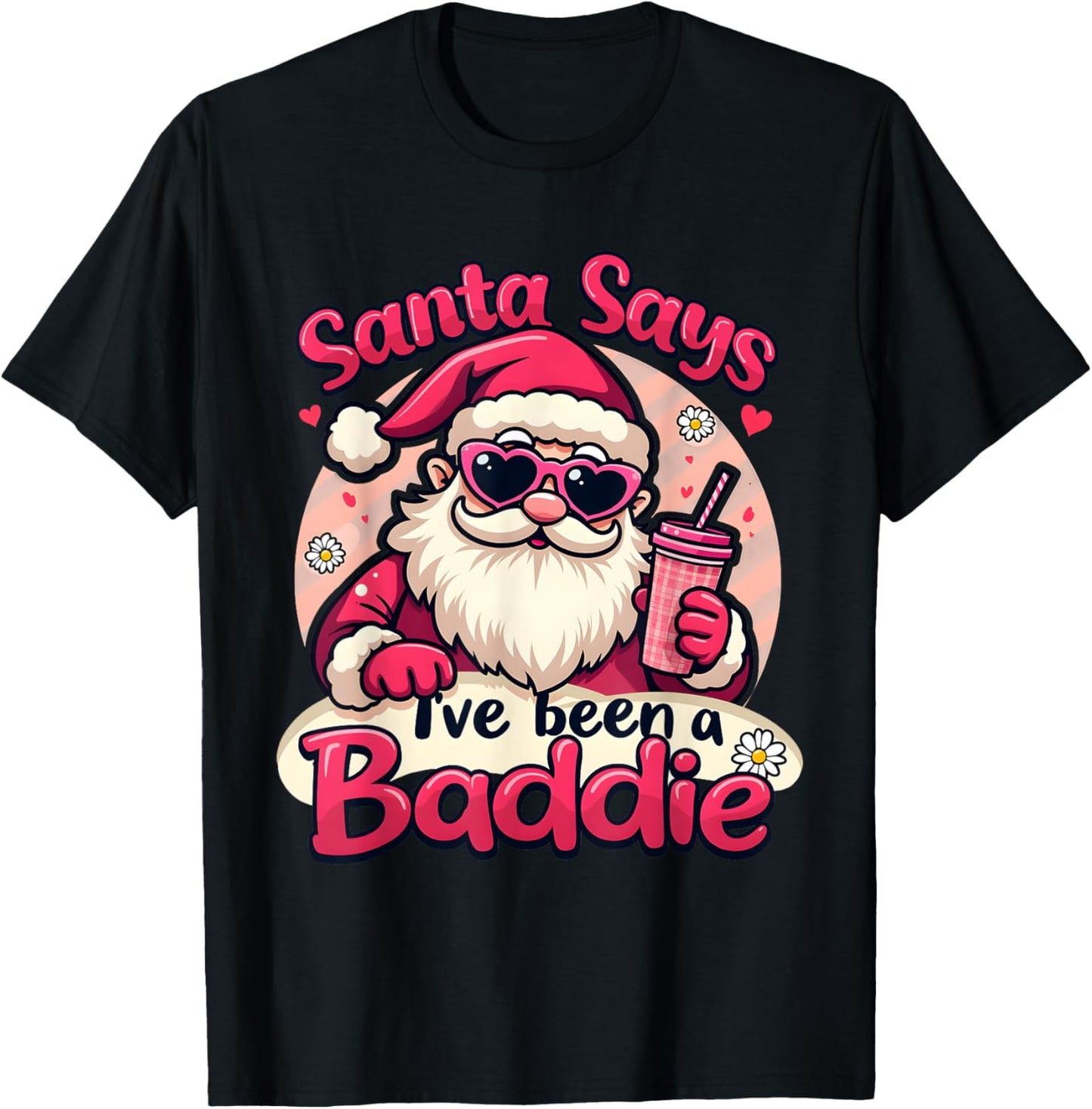 Groovy Santa Says I've Been A Baddie Santa Matching Xmas