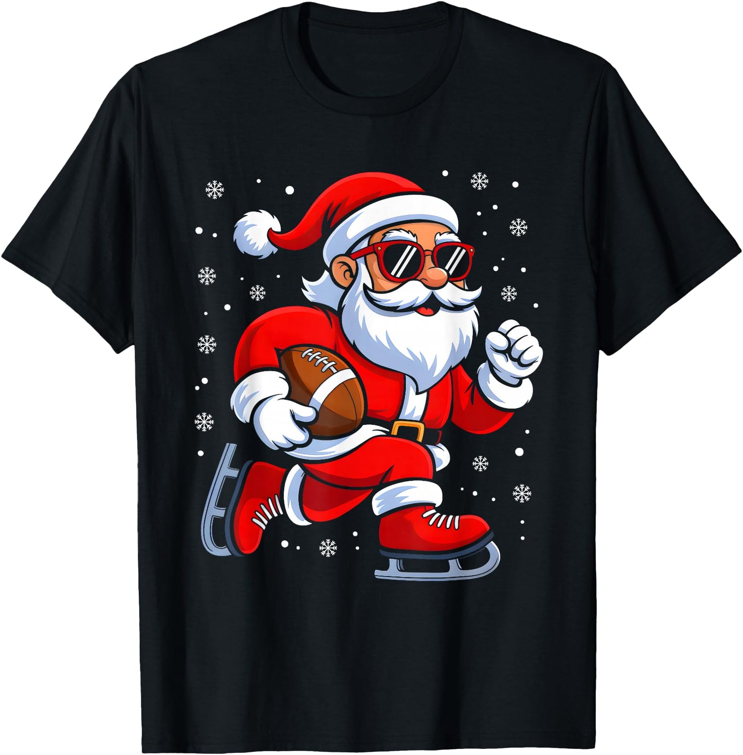 Christmas Santa Claus Football Player Xmas Boys Men Sport