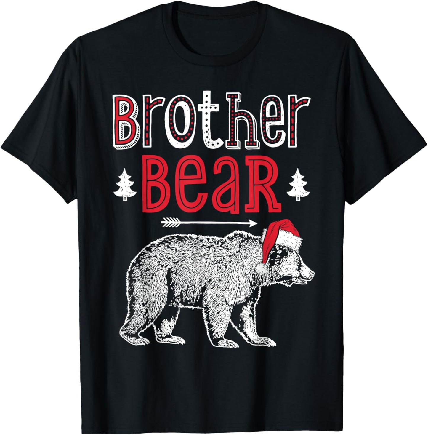 Brother Christmas Bear Santa Family Matching Pajamas Xmas