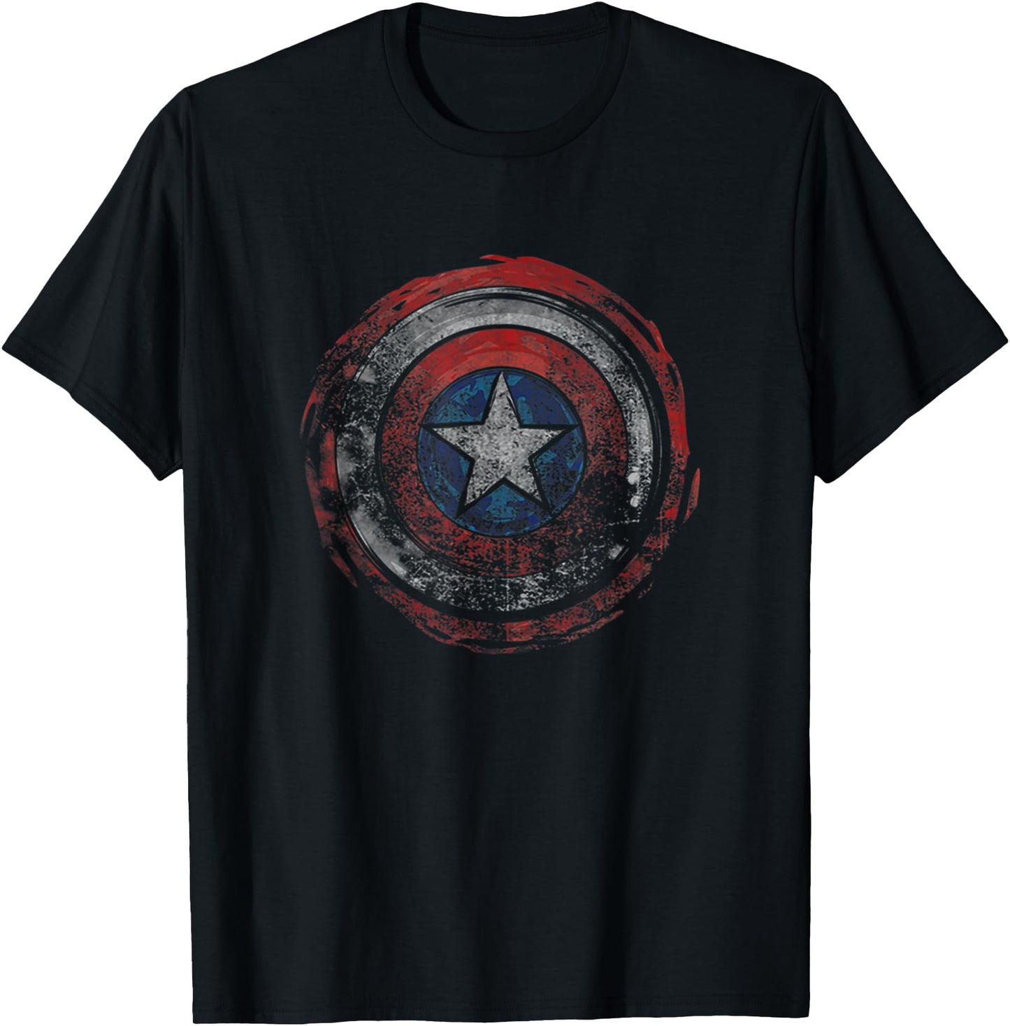 Marvel Comics Distressed Painted Captain America Shield
