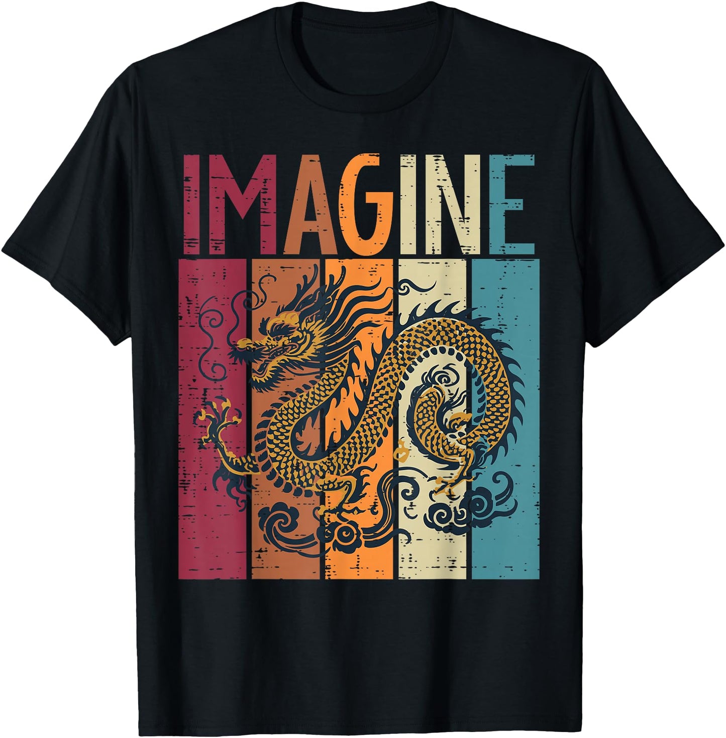 Japanese Dragon Imagine Retro Fantasy Mythical Men Women Kid