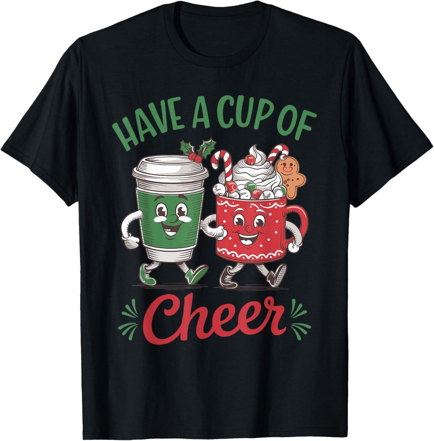 Christmas Mascots Coffee Hot Cocoa Have A Cup Of Cheer