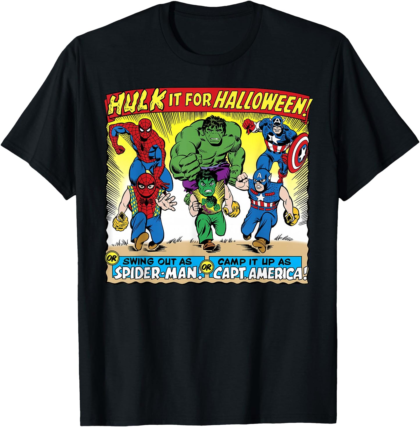 Marvel Halloween Hulk Spider-Man Captain America Costumes